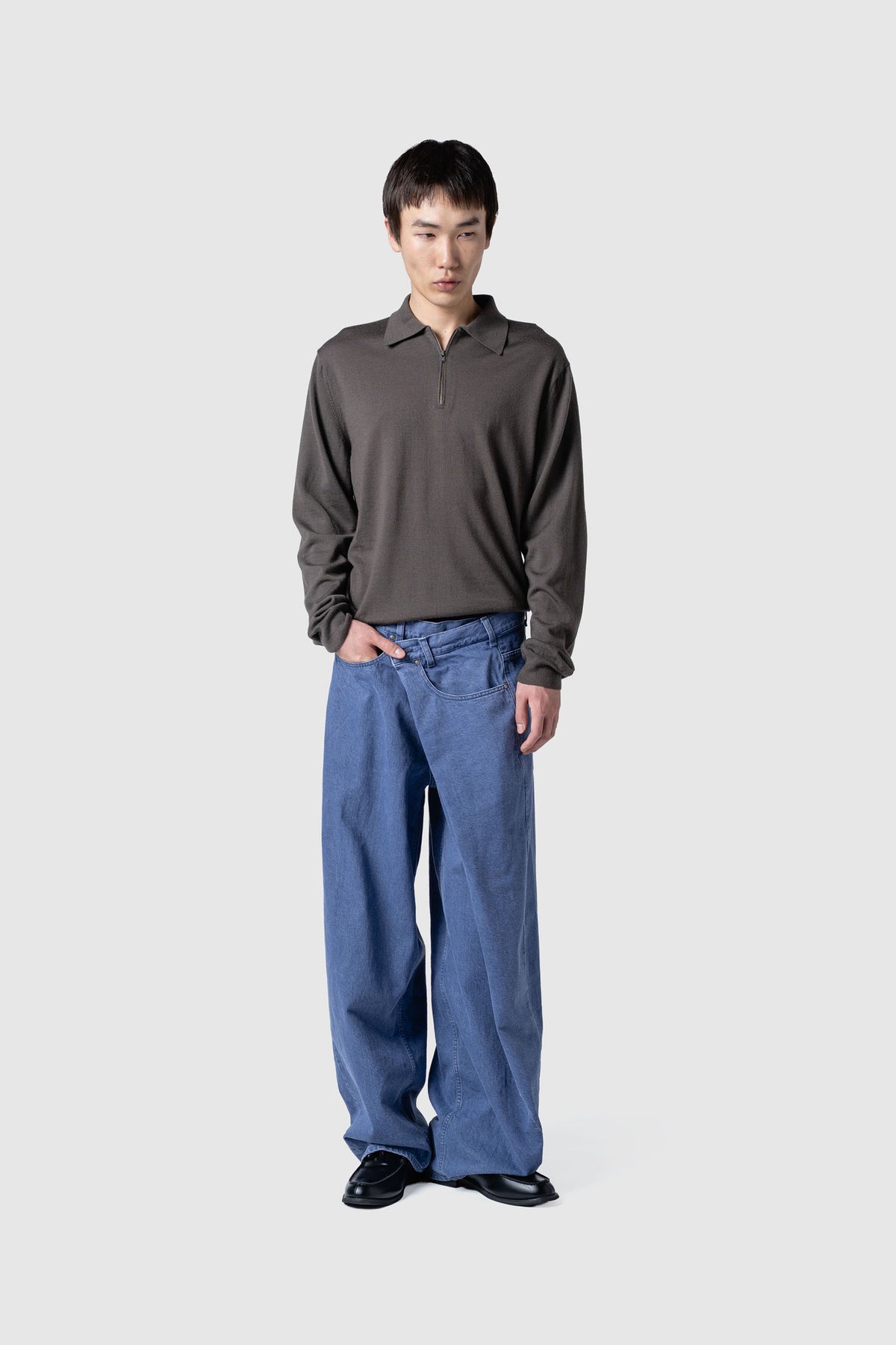 WOOL ZIP KNIT