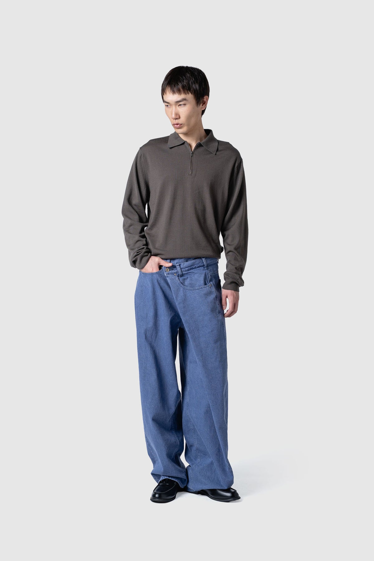 WOOL ZIP KNIT
