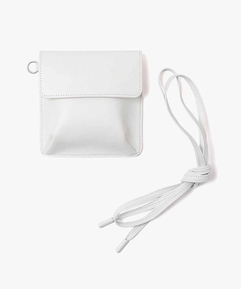 LEATHER POCKET BAG W/BELT