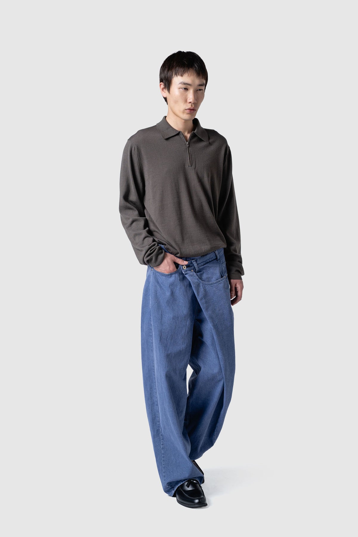 WOOL ZIP KNIT