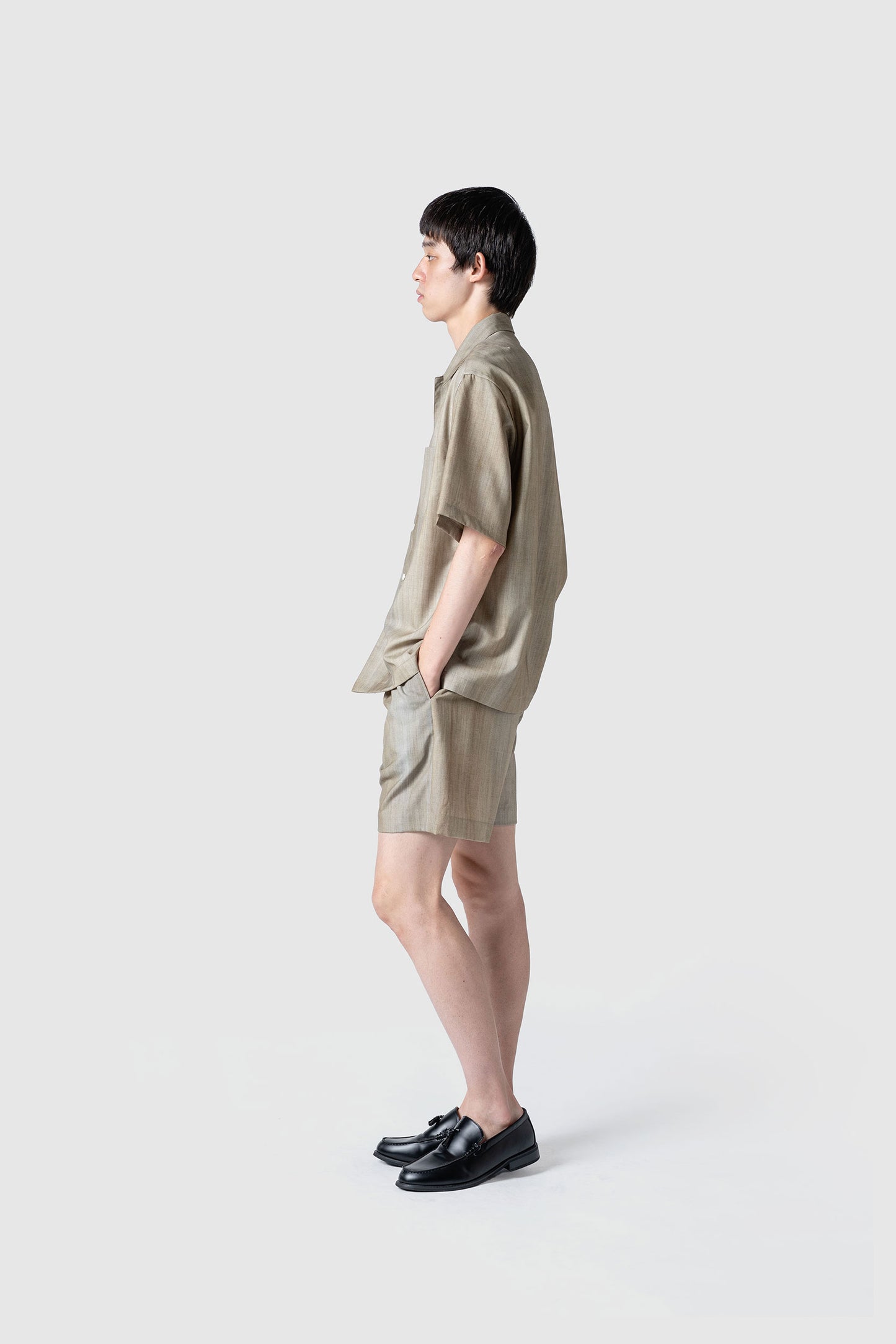 GRADATION WOOL S/S SHIRT