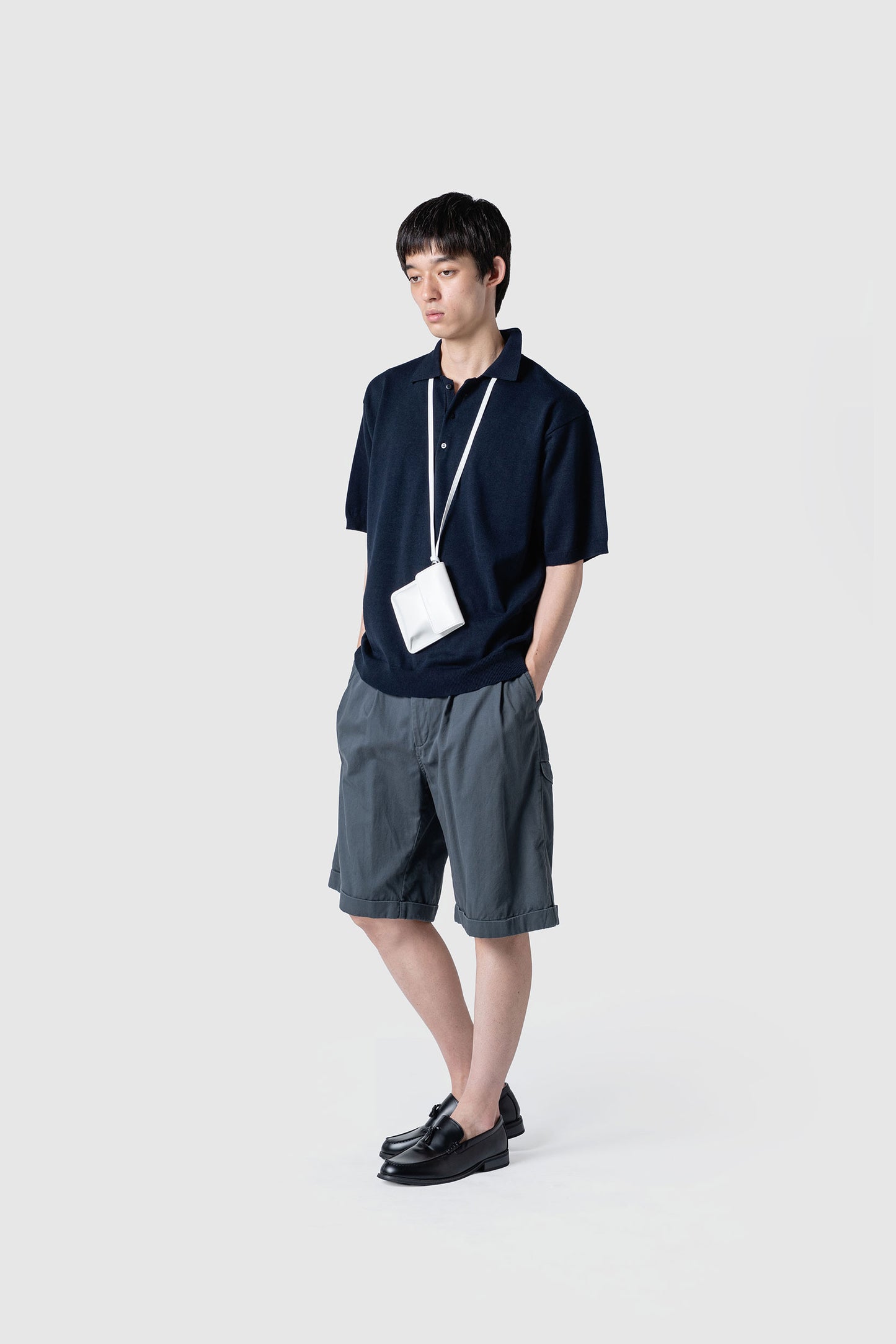 LEATHER POCKET BAG WITH BELT