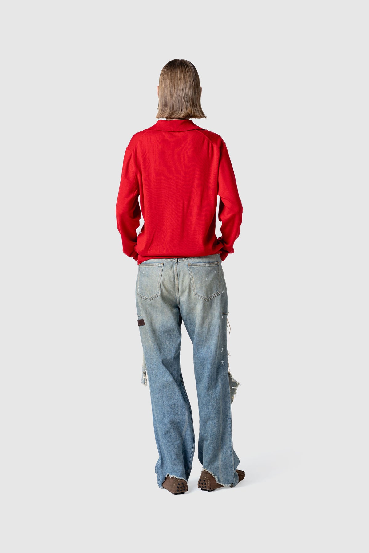 WOOL ZIP KNIT