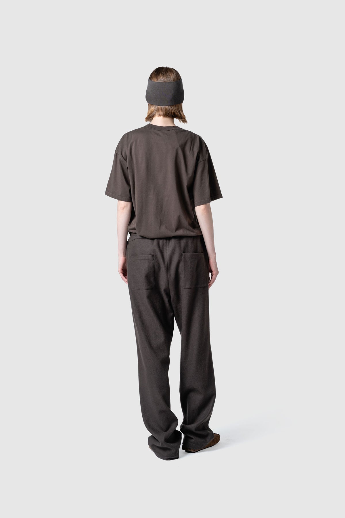 WOOL TWEED WIDE PANTS