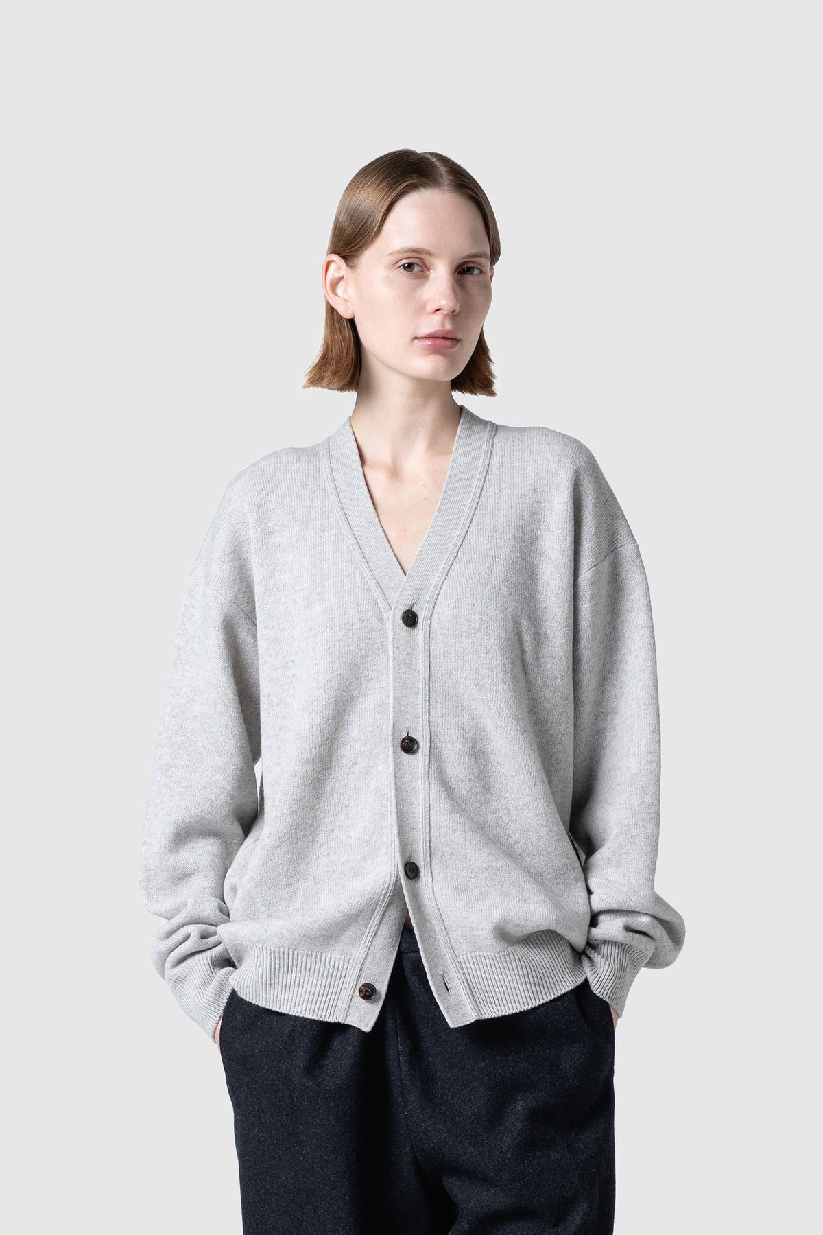 WOOL TERRY CARDIGAN
