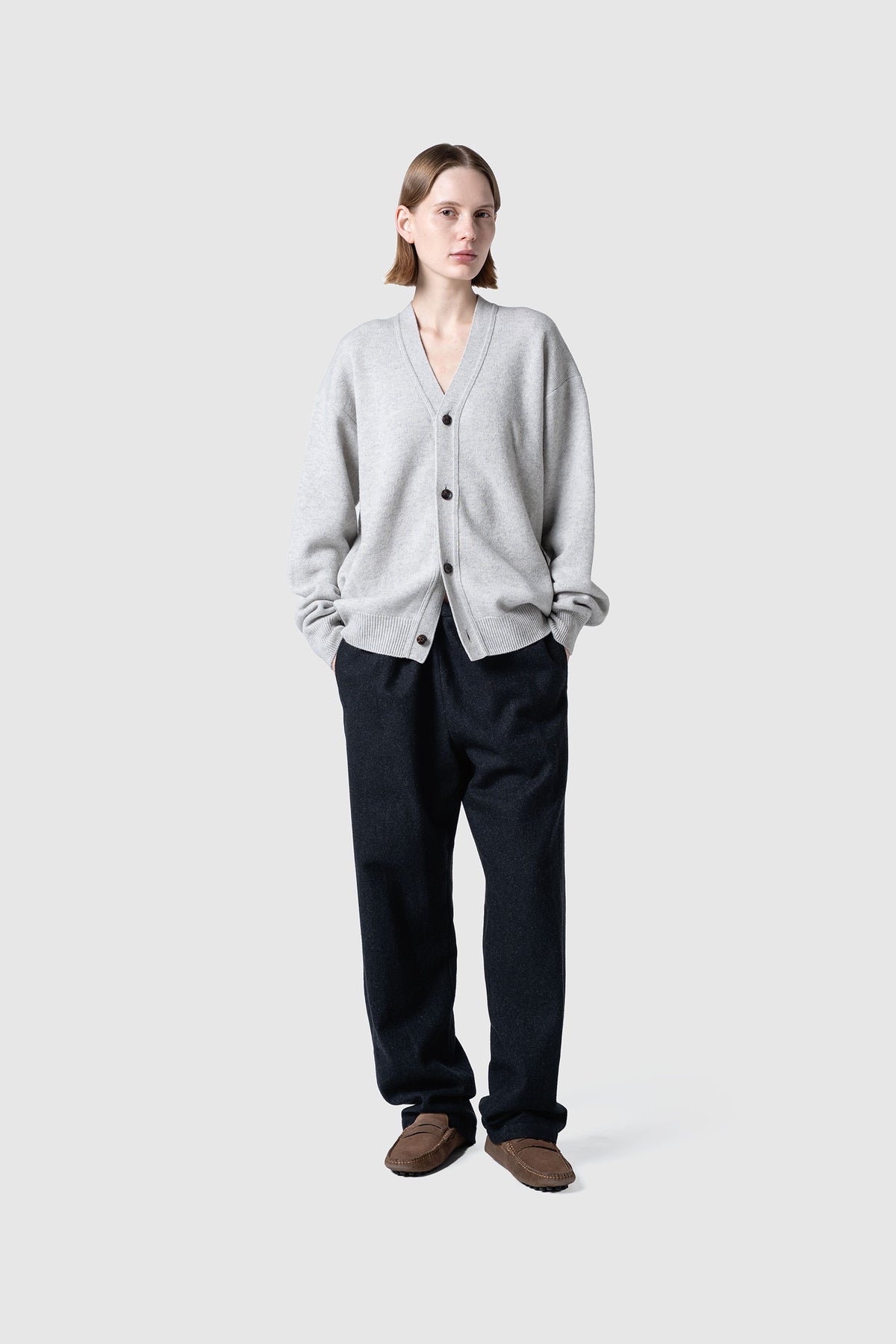 WOOL TERRY CARDIGAN
