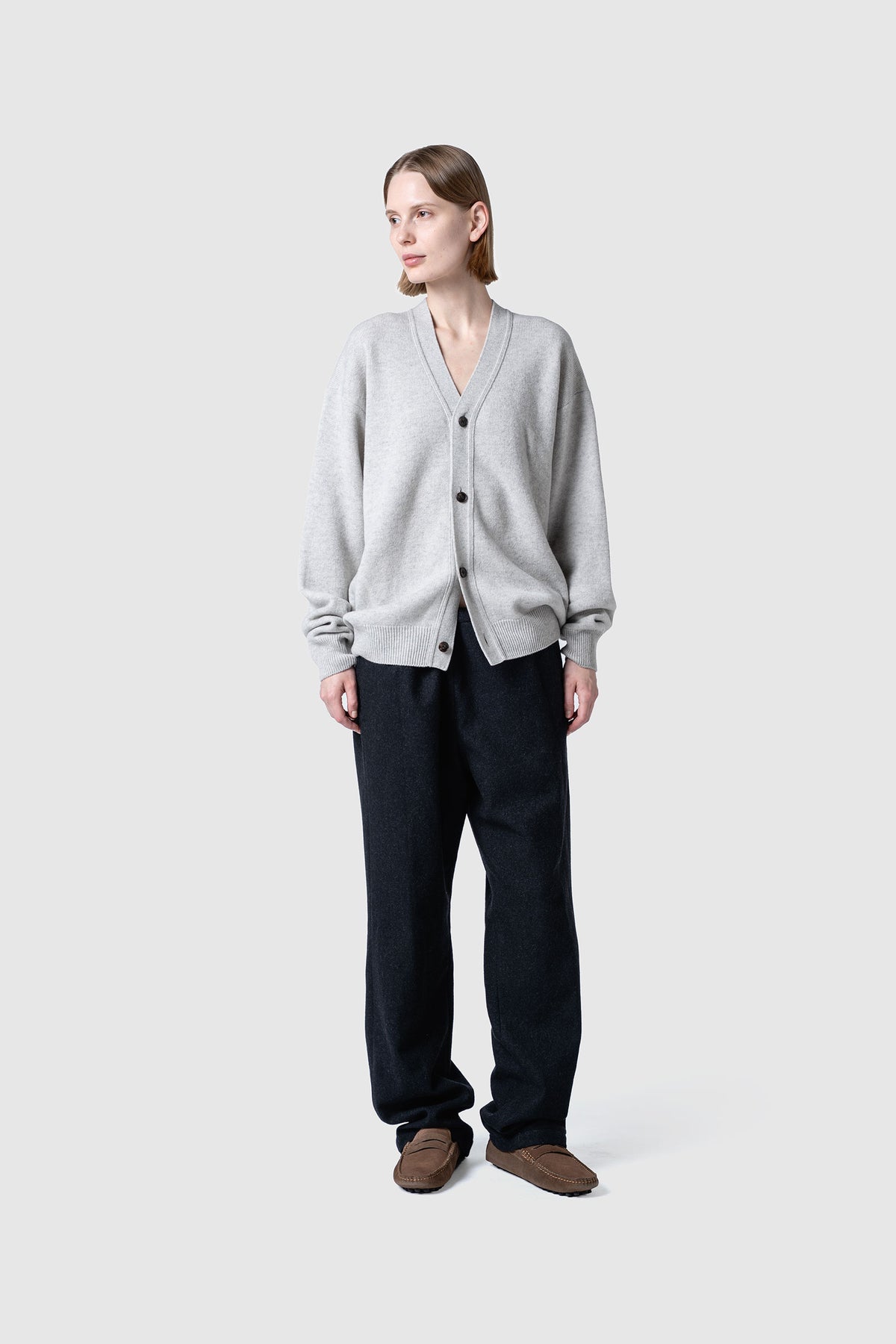 WOOL TERRY CARDIGAN