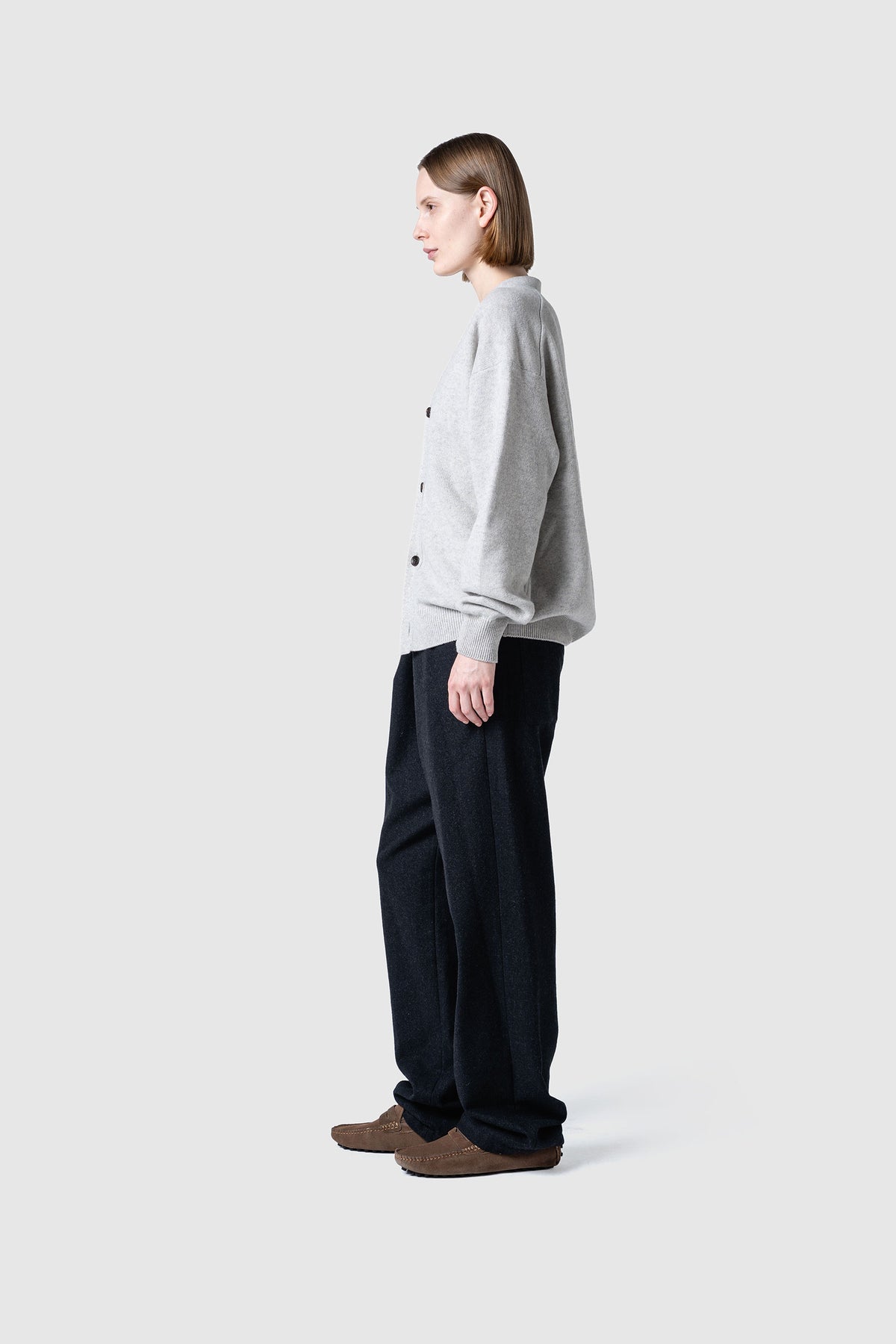 WOOL TERRY CARDIGAN