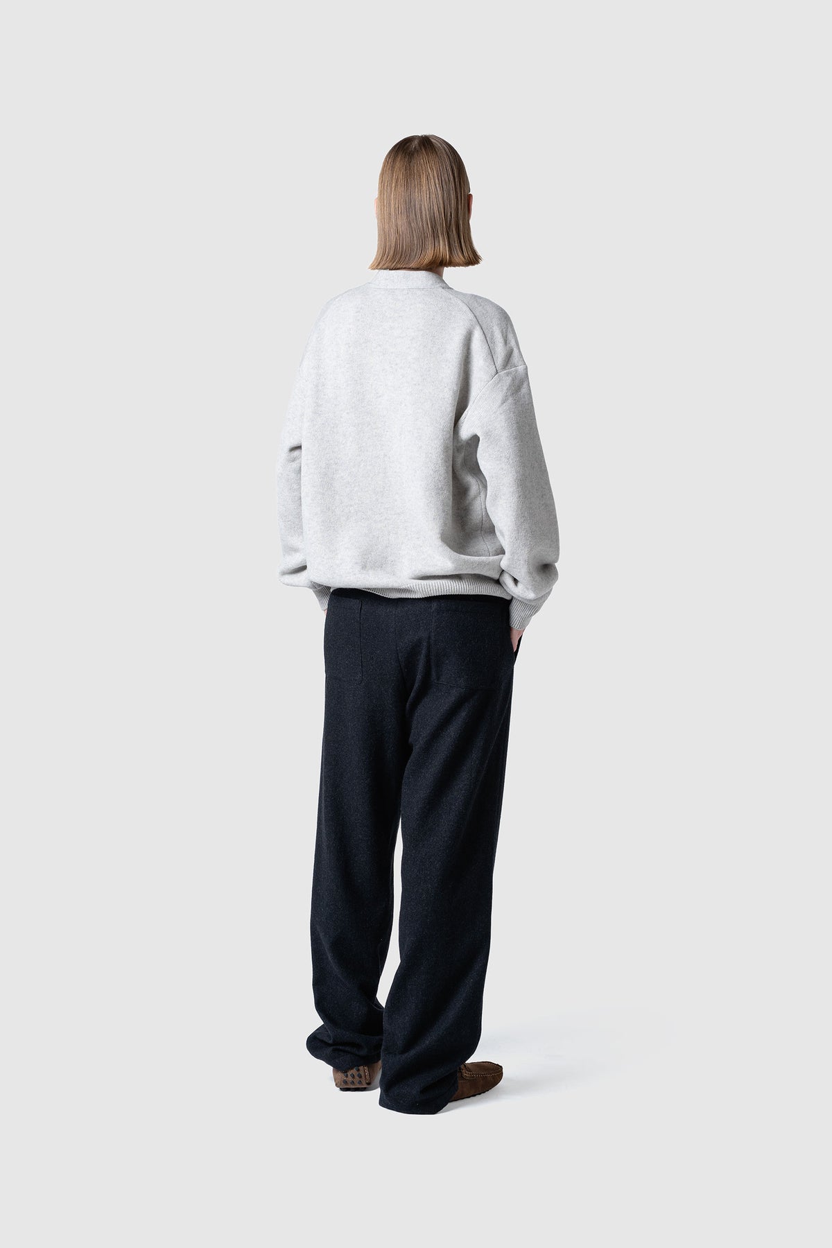 WOOL TERRY CARDIGAN
