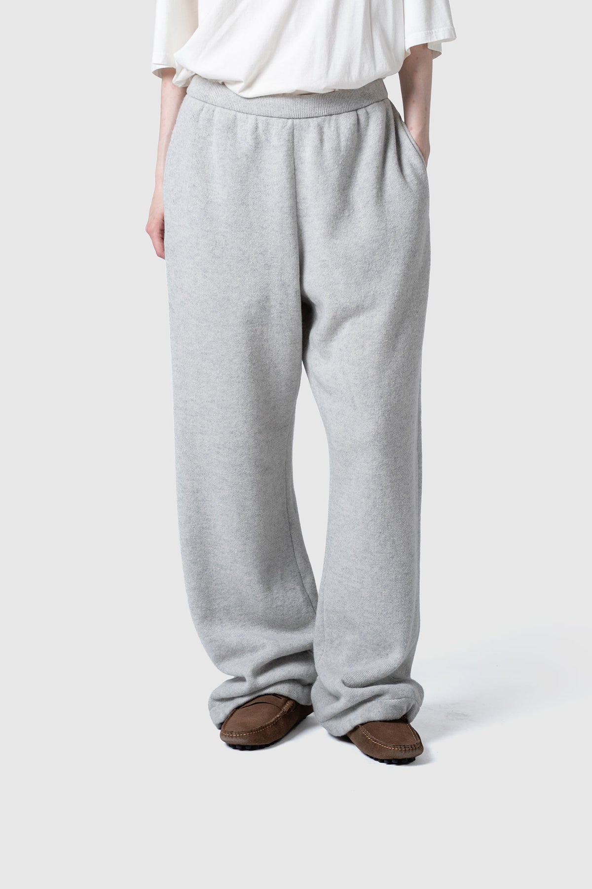 WOOL TERRY KNIT PANTS