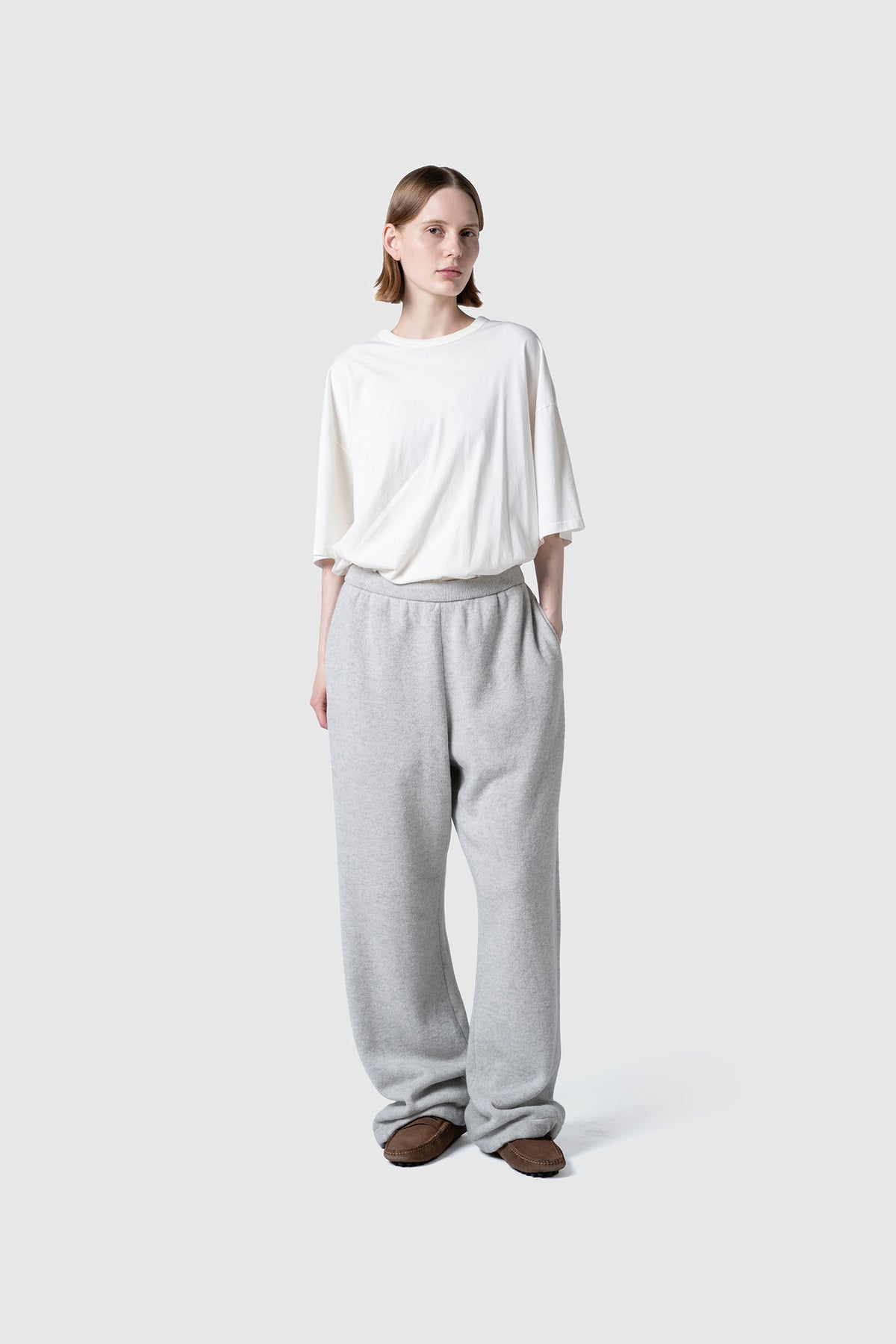 WOOL TERRY KNIT PANTS