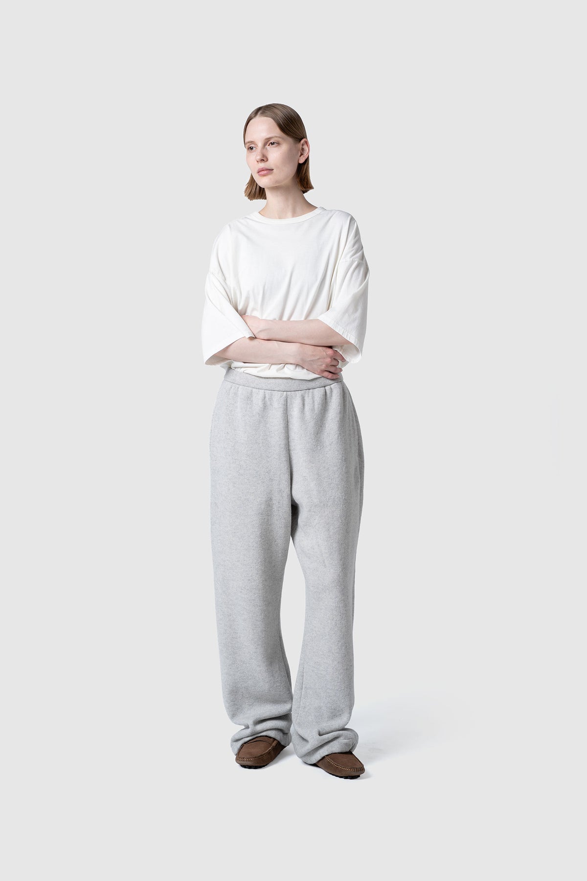 WOOL TERRY KNIT PANTS
