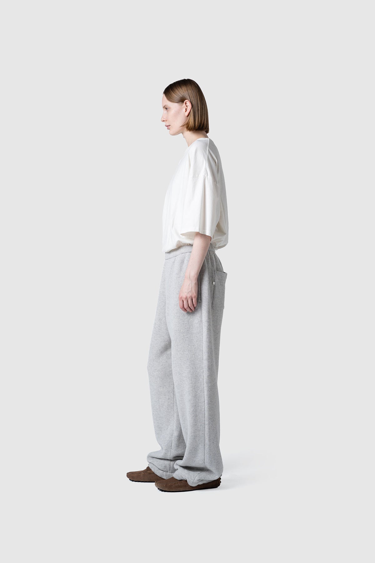 WOOL TERRY KNIT PANTS