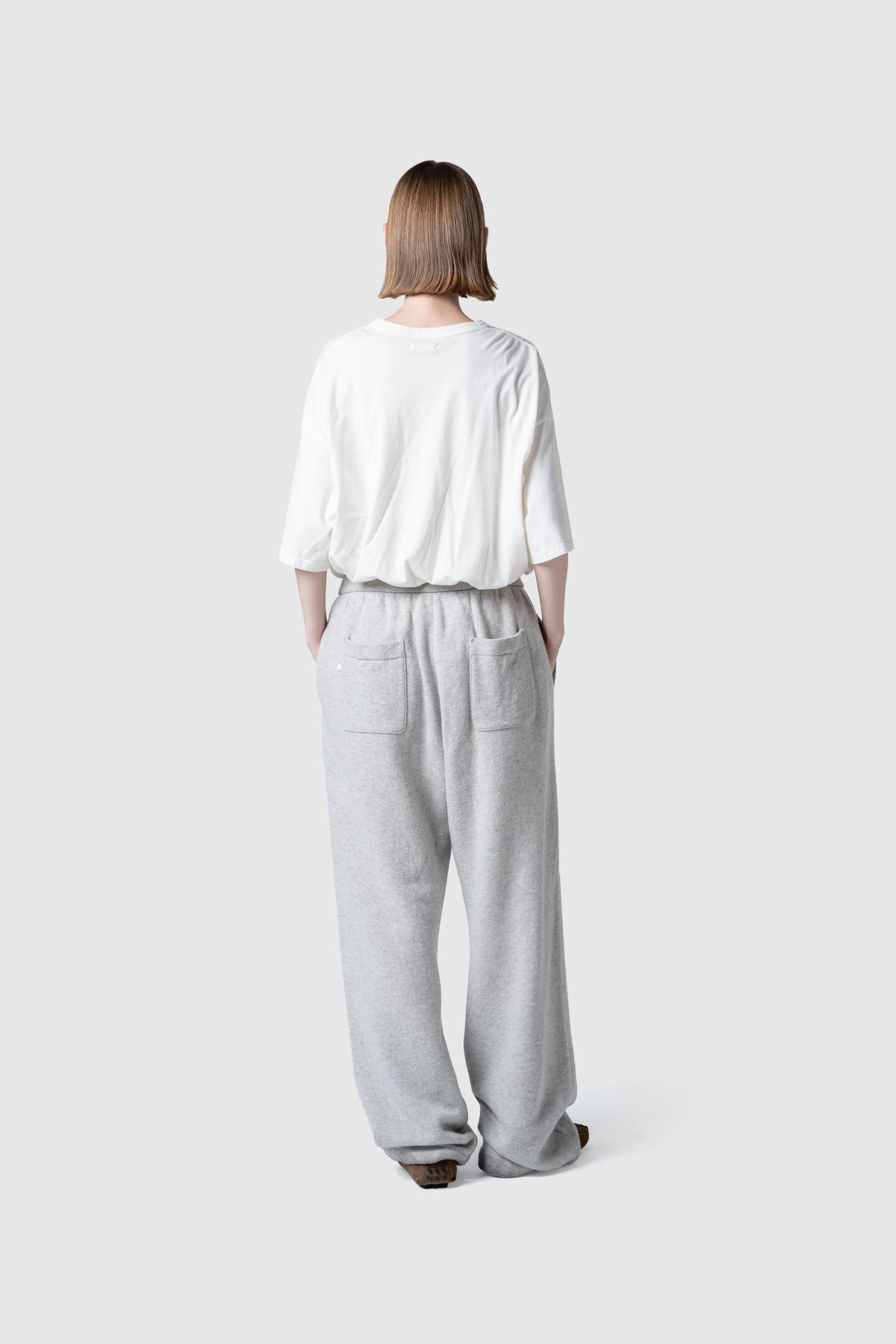 WOOL TERRY KNIT PANTS