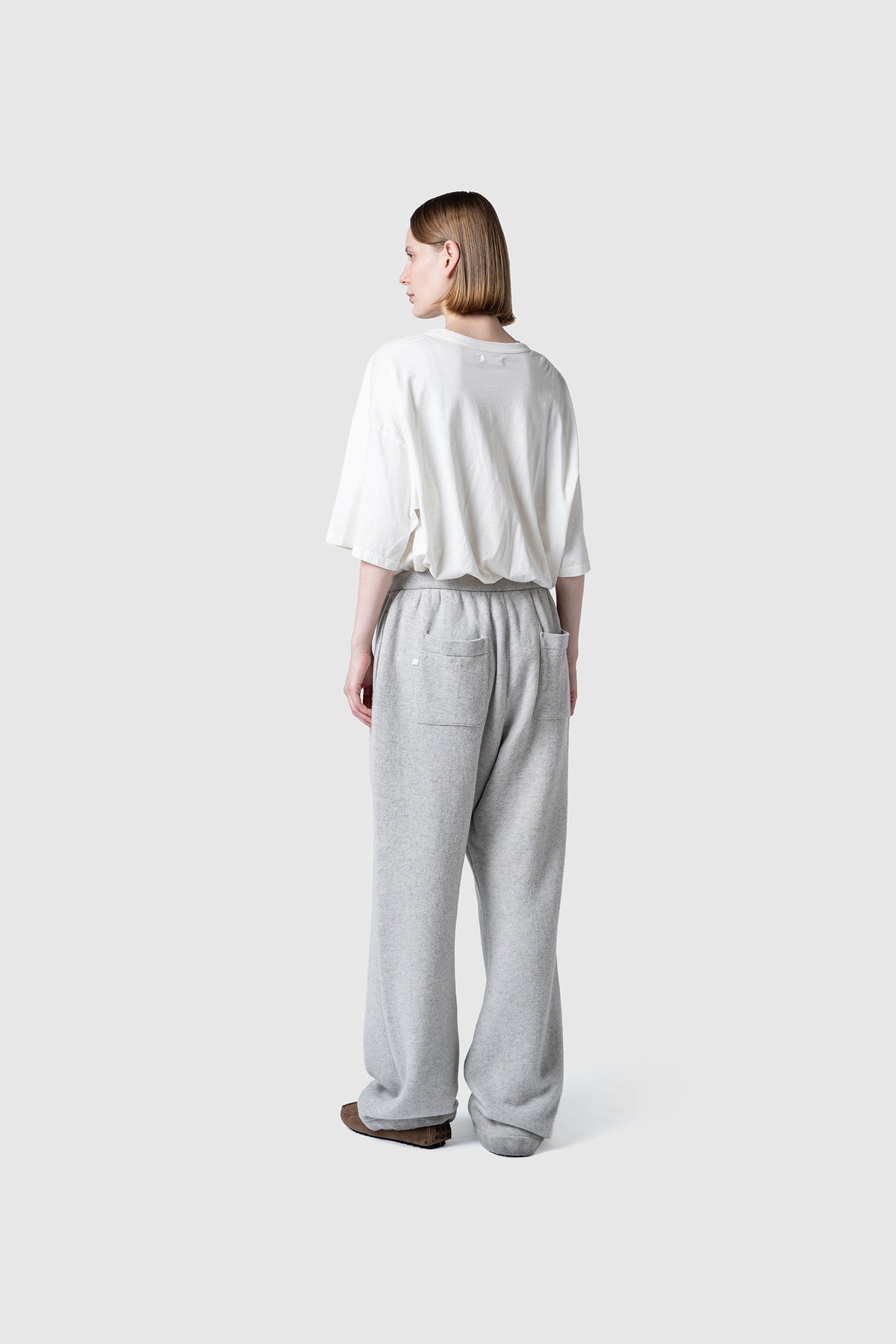 WOOL TERRY KNIT PANTS