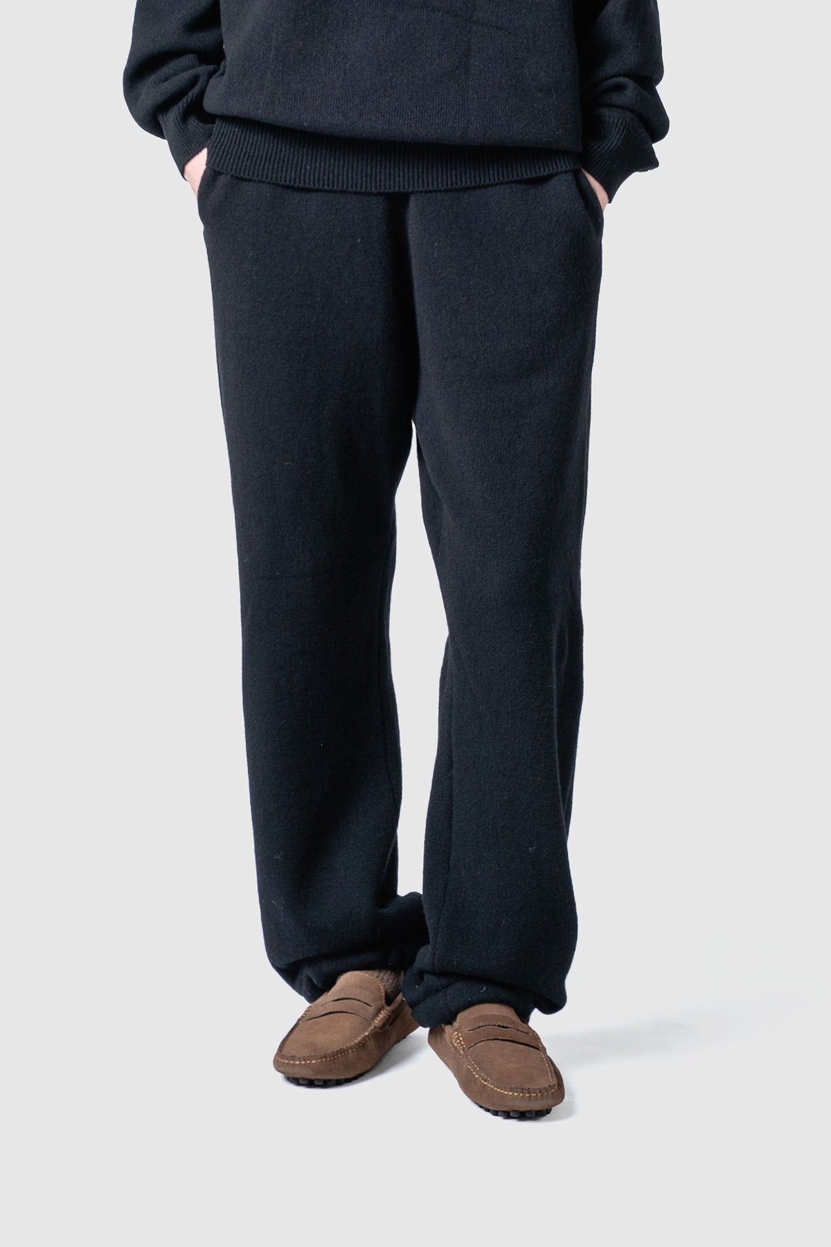 WOOL TERRY KNIT PANTS