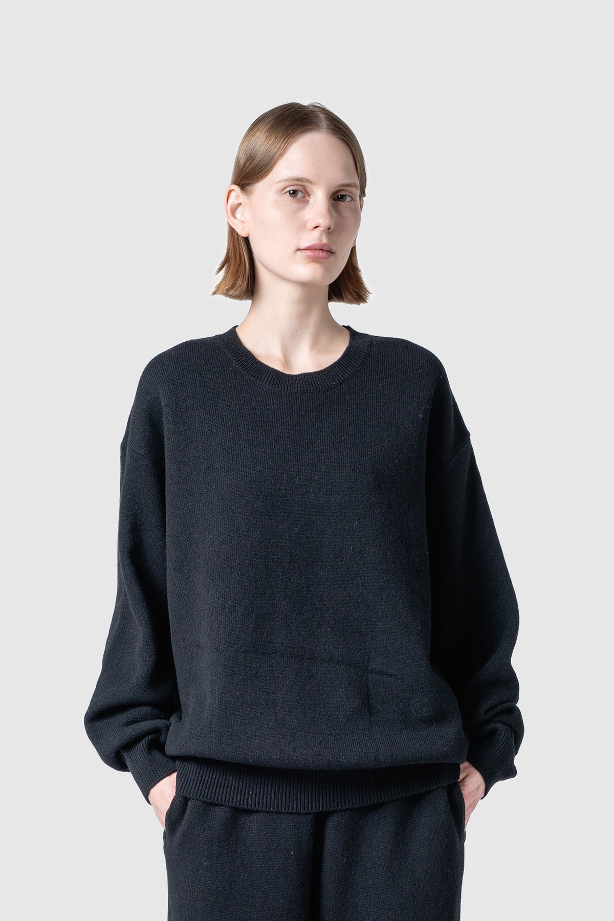 WOOL TERRY SWEATER