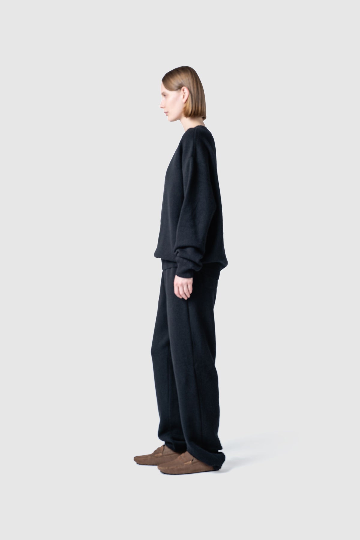 WOOL TERRY KNIT PANTS
