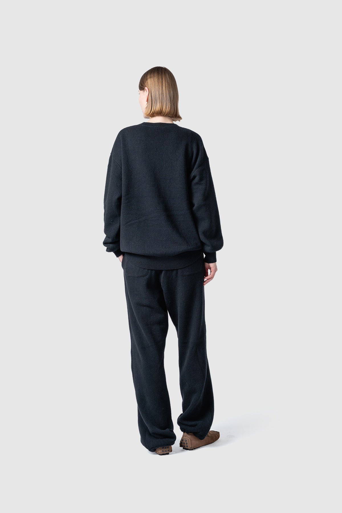 WOOL TERRY KNIT PANTS