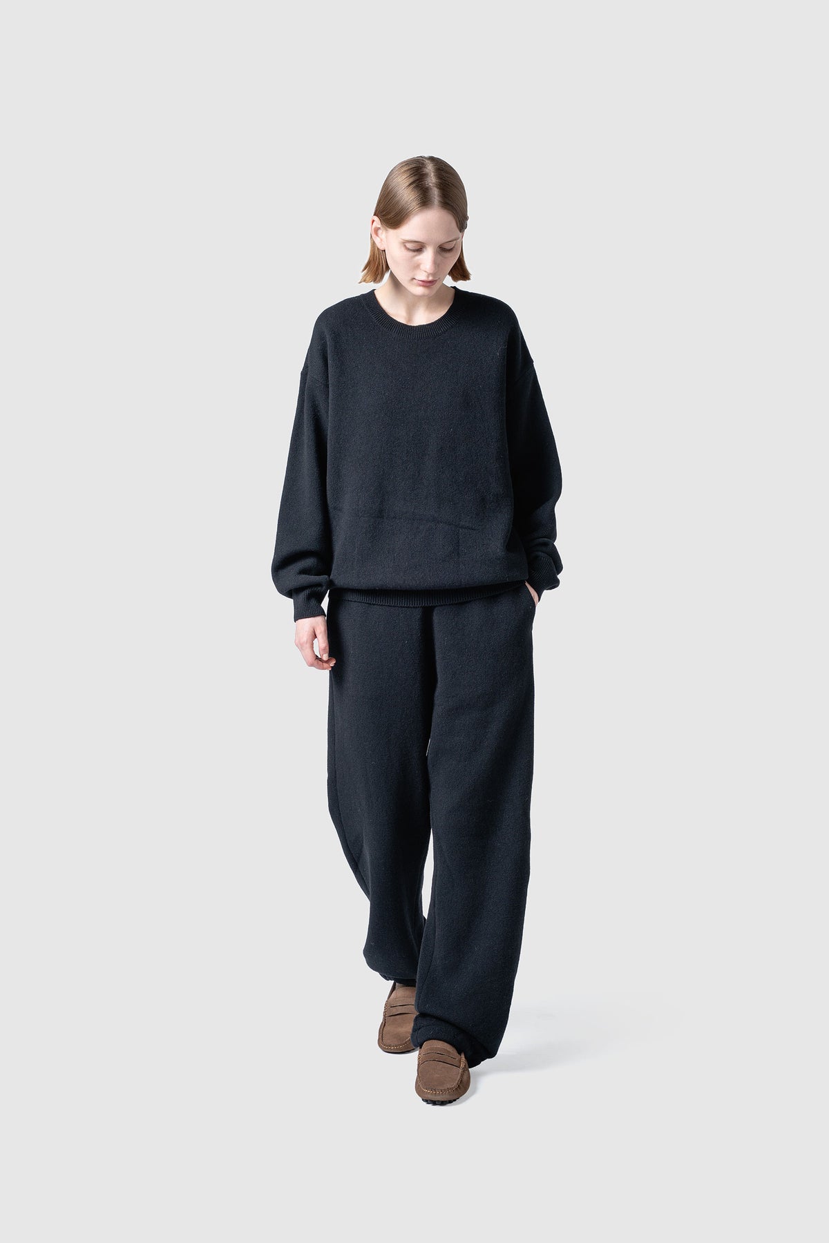 WOOL TERRY SWEATER