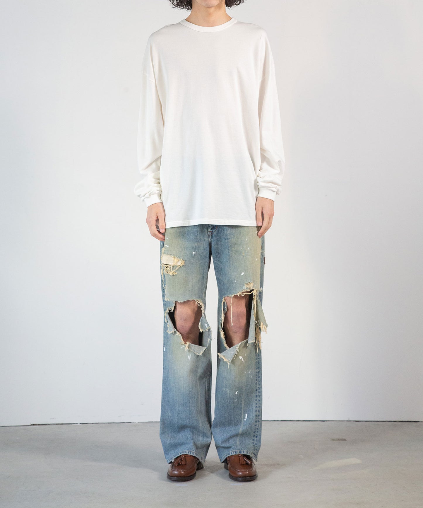 Cotton Pile Long-Sleeve T-Shirt
