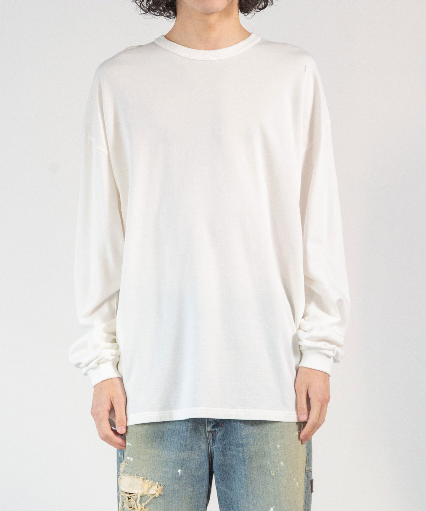 Cotton Pile Long-Sleeve T-Shirt