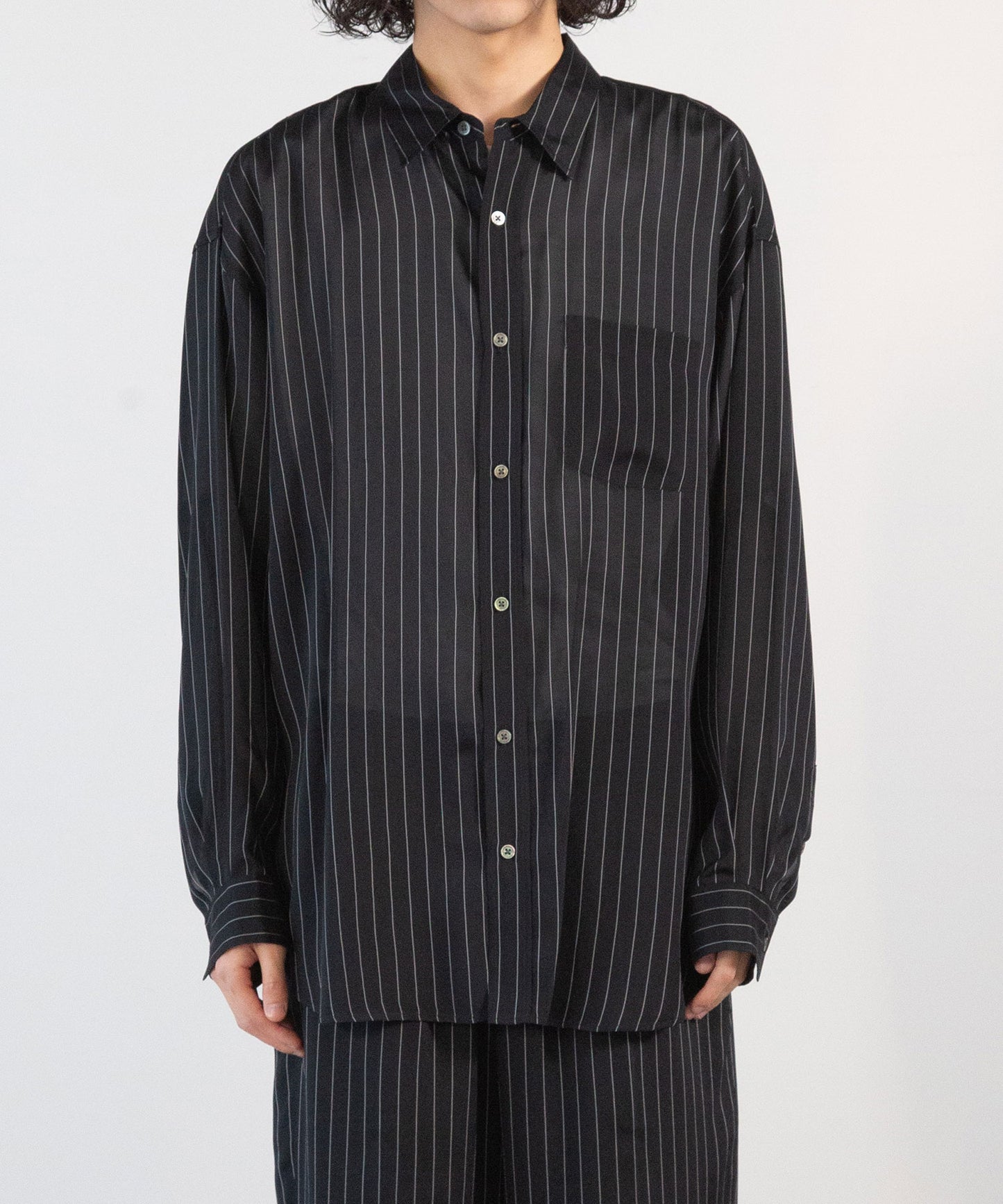Cupro Stripe L/S Shirt