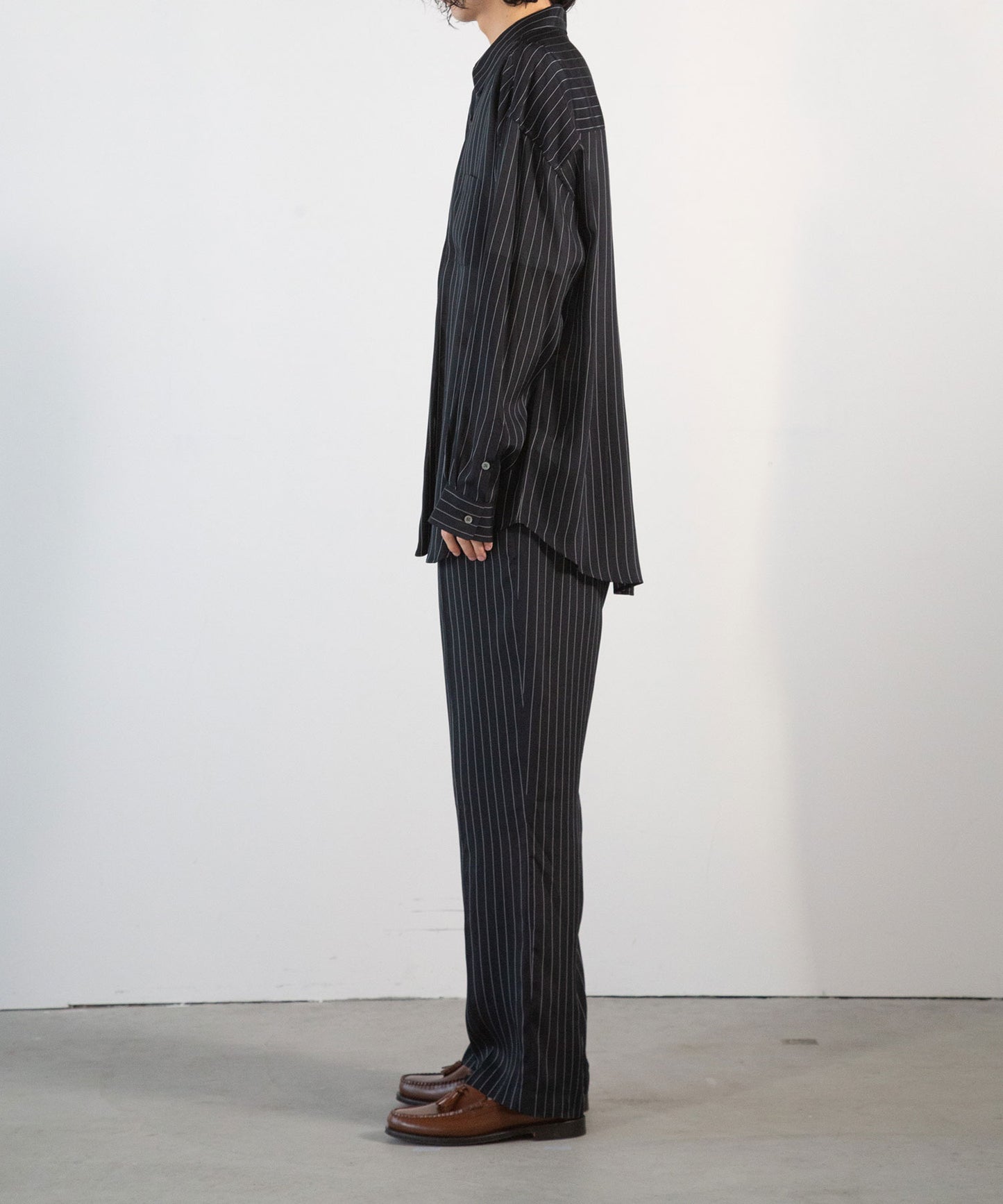 Cupro Stripe L/S Shirt
