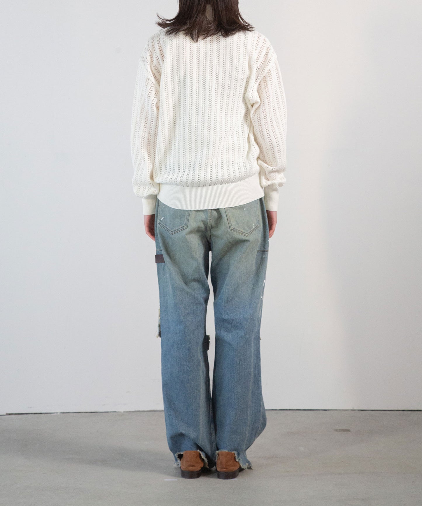 Cotton Knit Polo Top