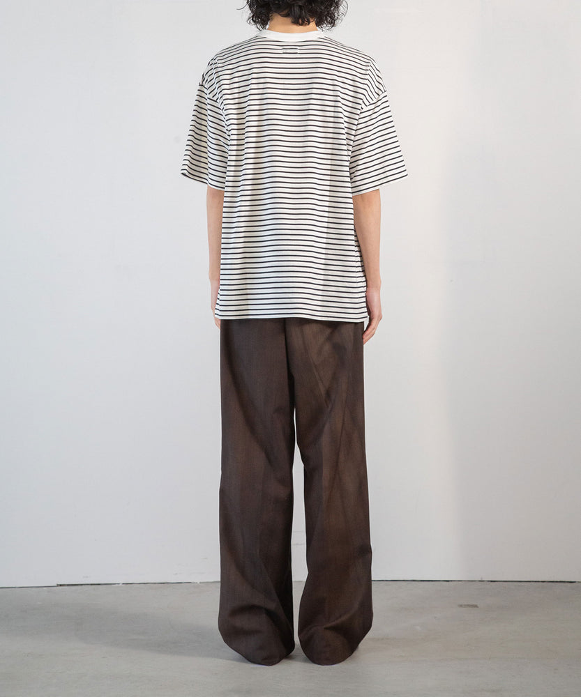 Sheer Border S/S T-Shirt