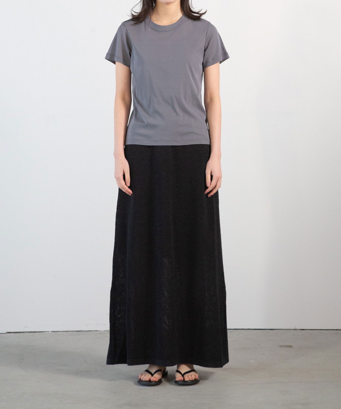 Paper Yarn Knit Skirt