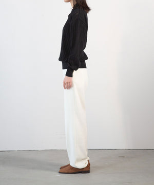 Cotton Knit Polo Top