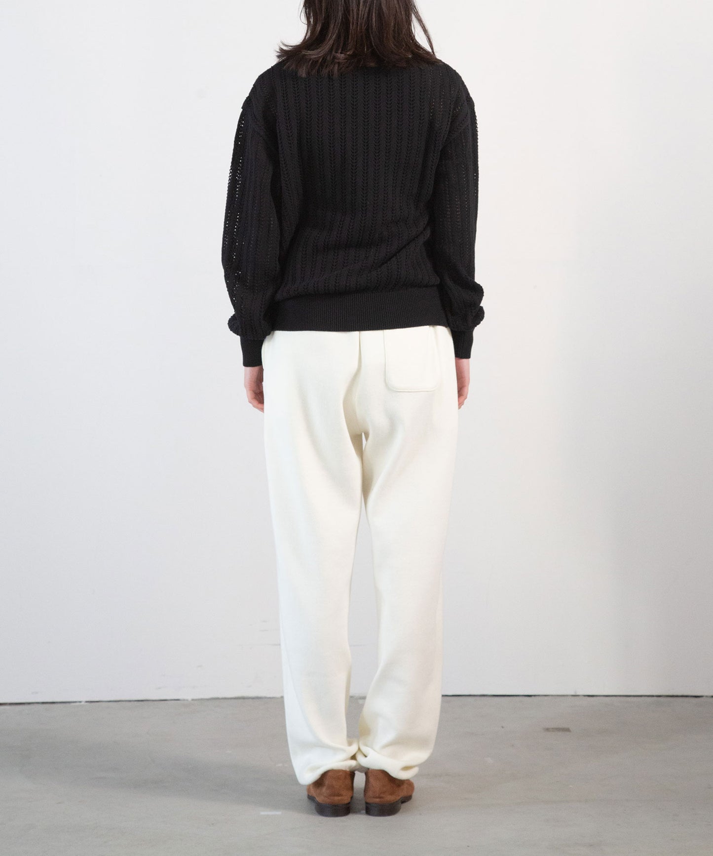 Cotton Knit Polo Top