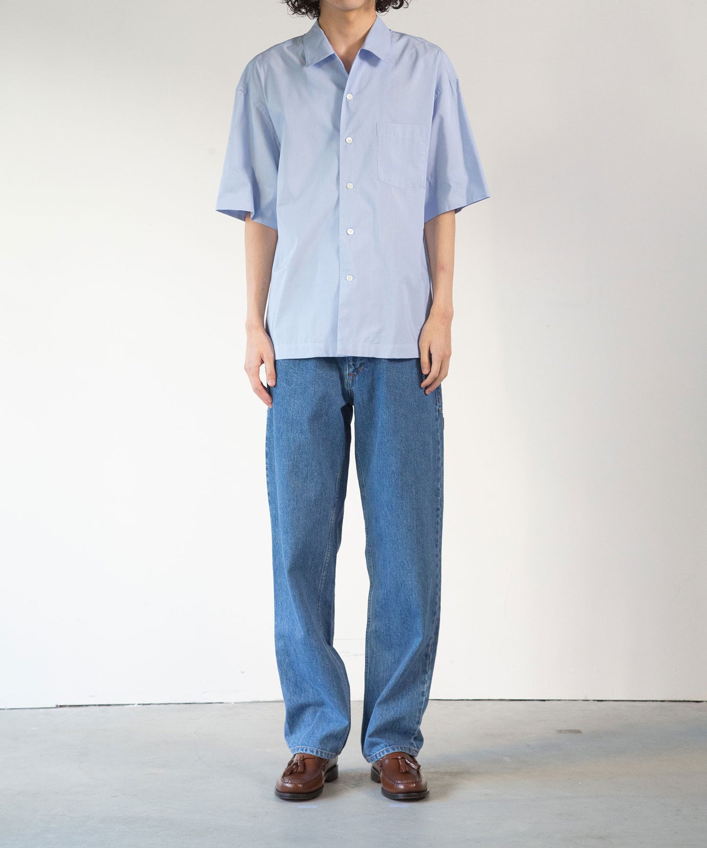 Organic Cotton Denim Pants*Vintage Washed