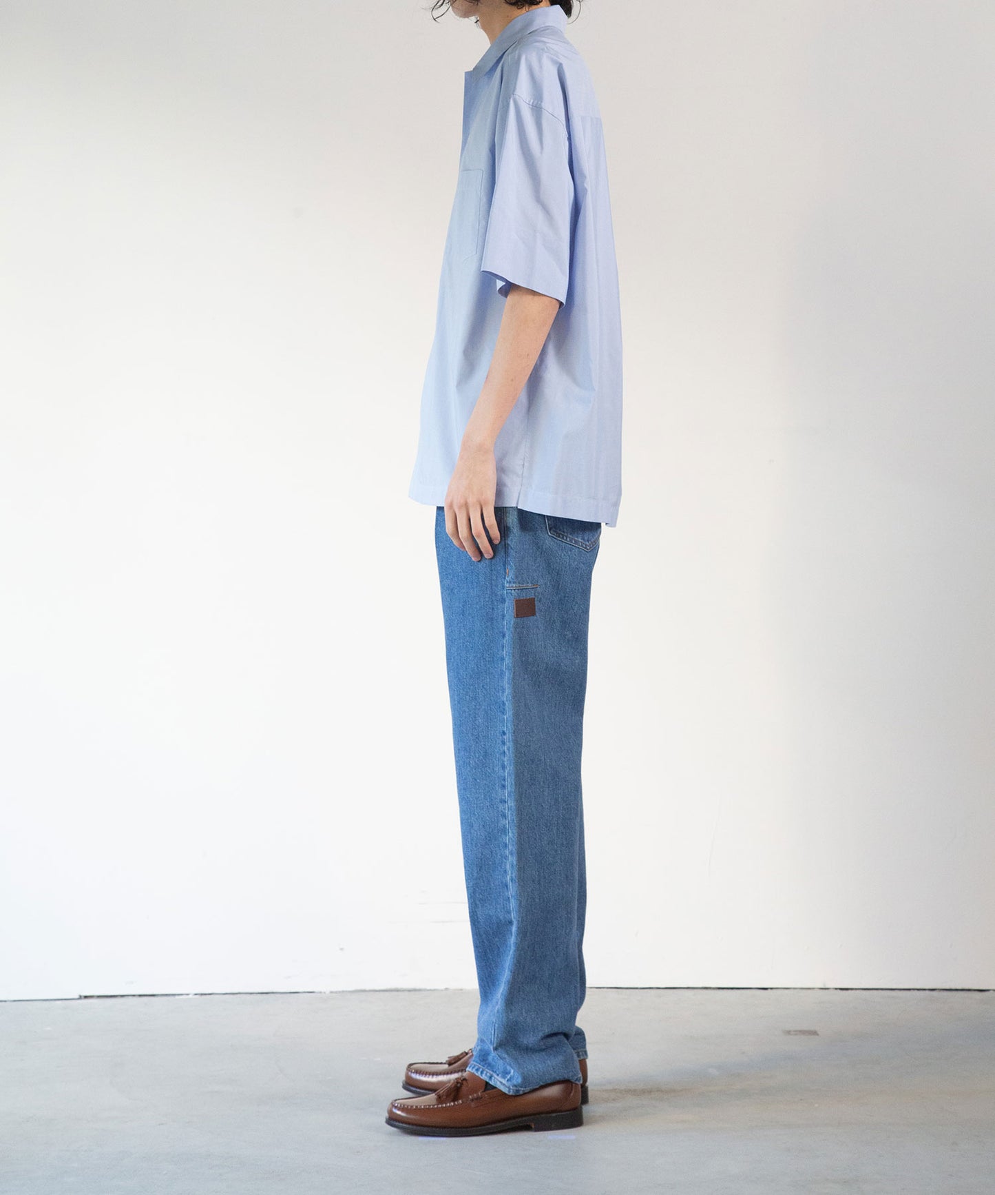Organic Cotton Denim Pants*Vintage Washed