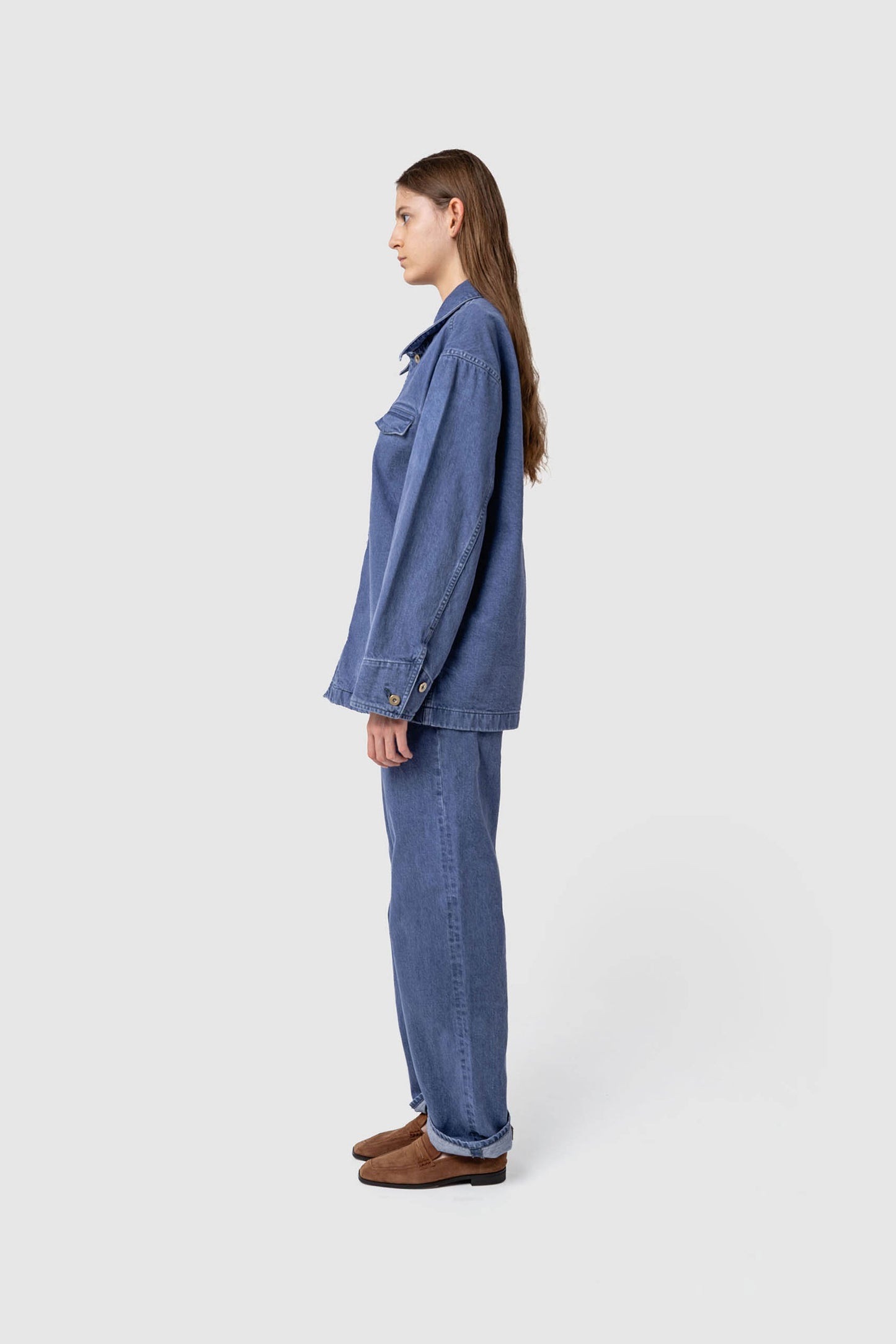 DENIM COVERALL JACKET