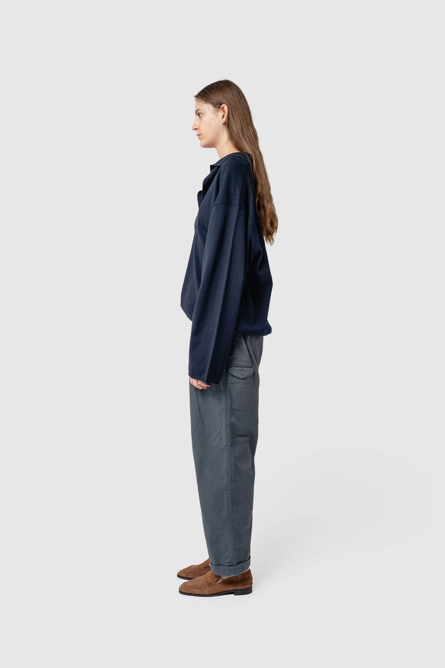 LINEN/COTTON BIG KNIT TOP