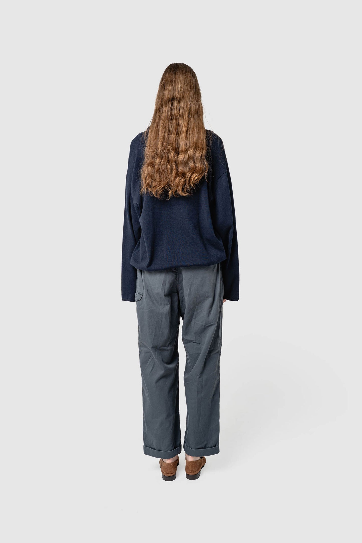 LINEN/COTTON BIG KNIT TOP
