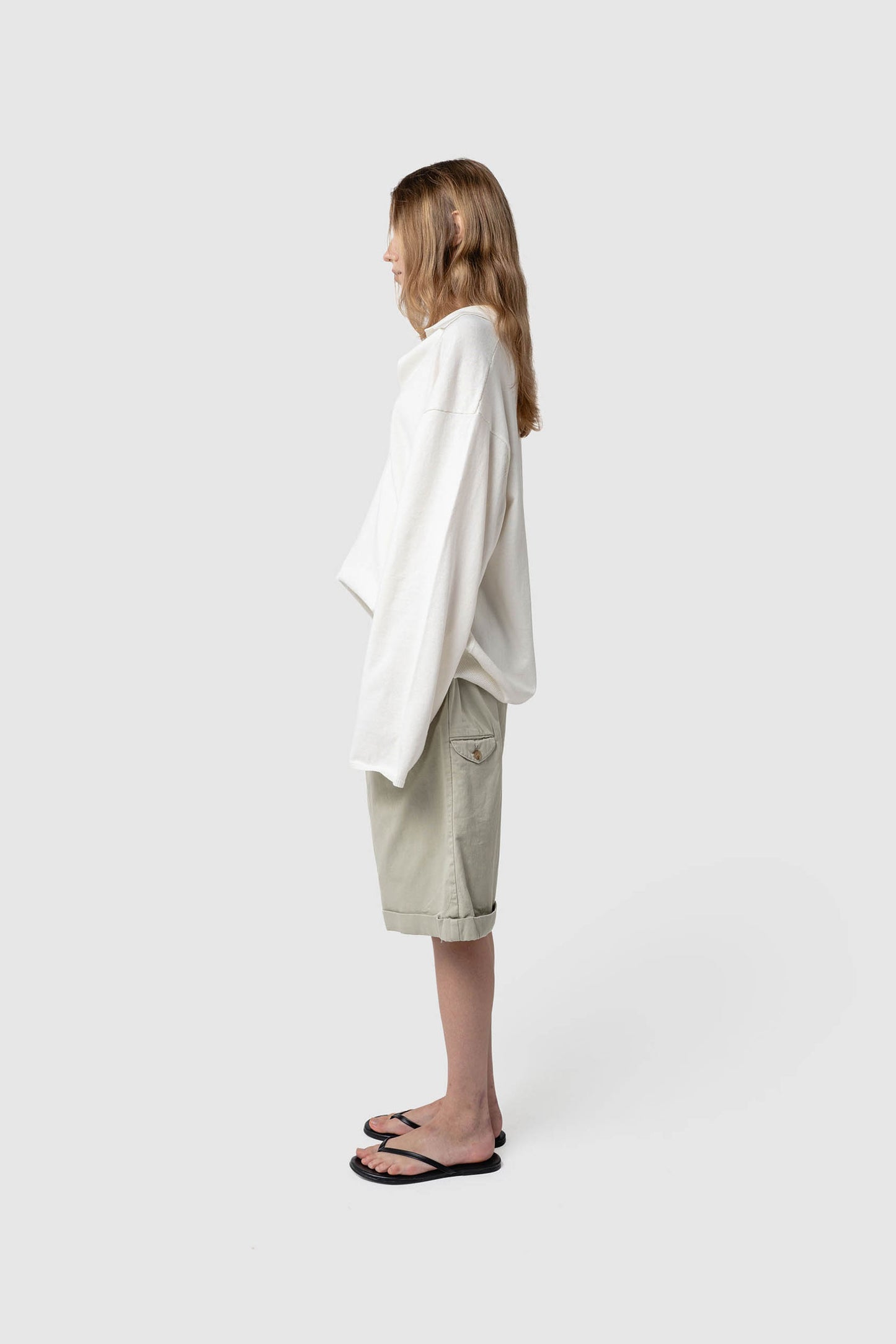 LINEN/COTTON BIG KNIT TOP