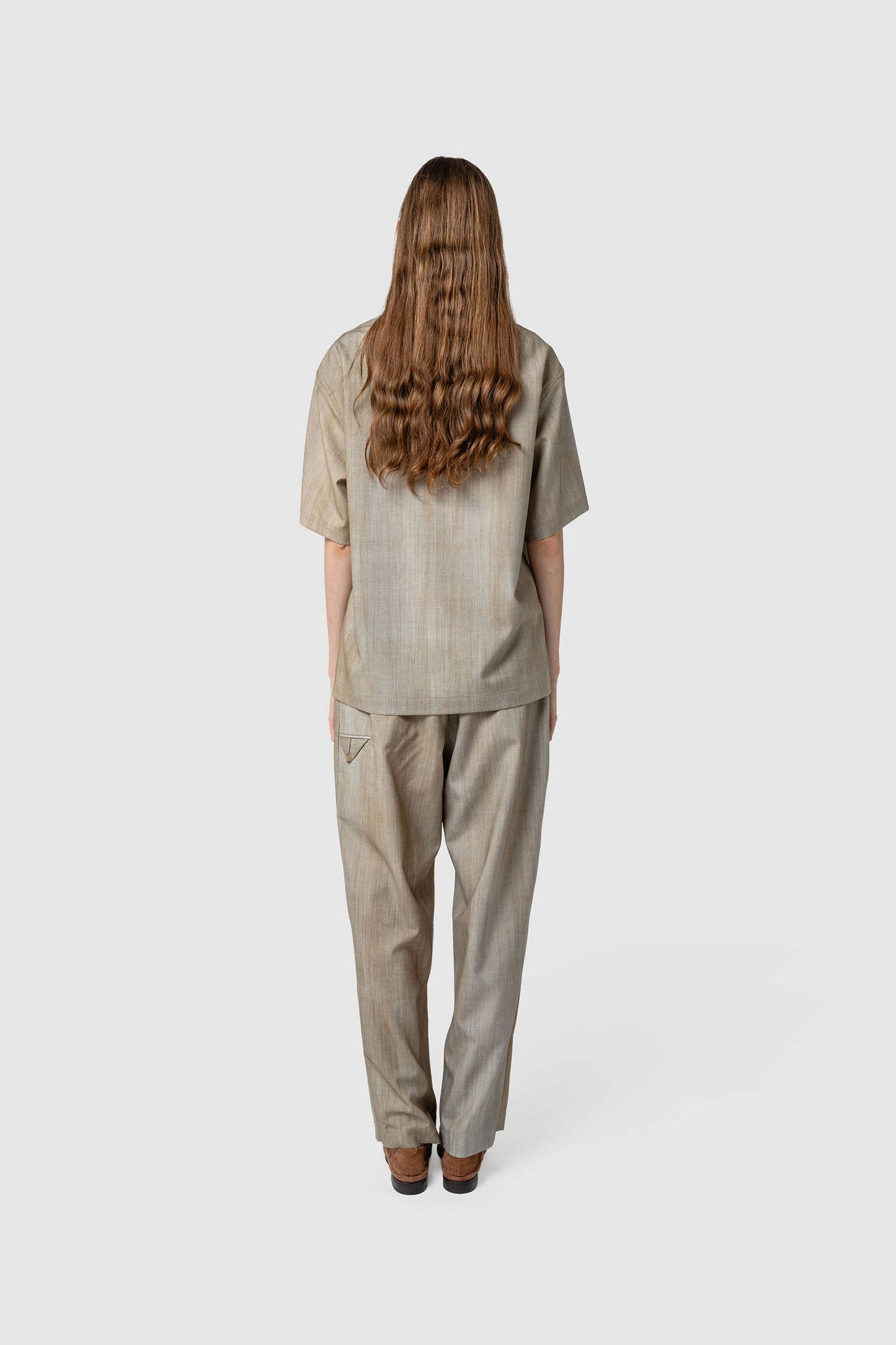GRADATION WOOL S/S SHIRT