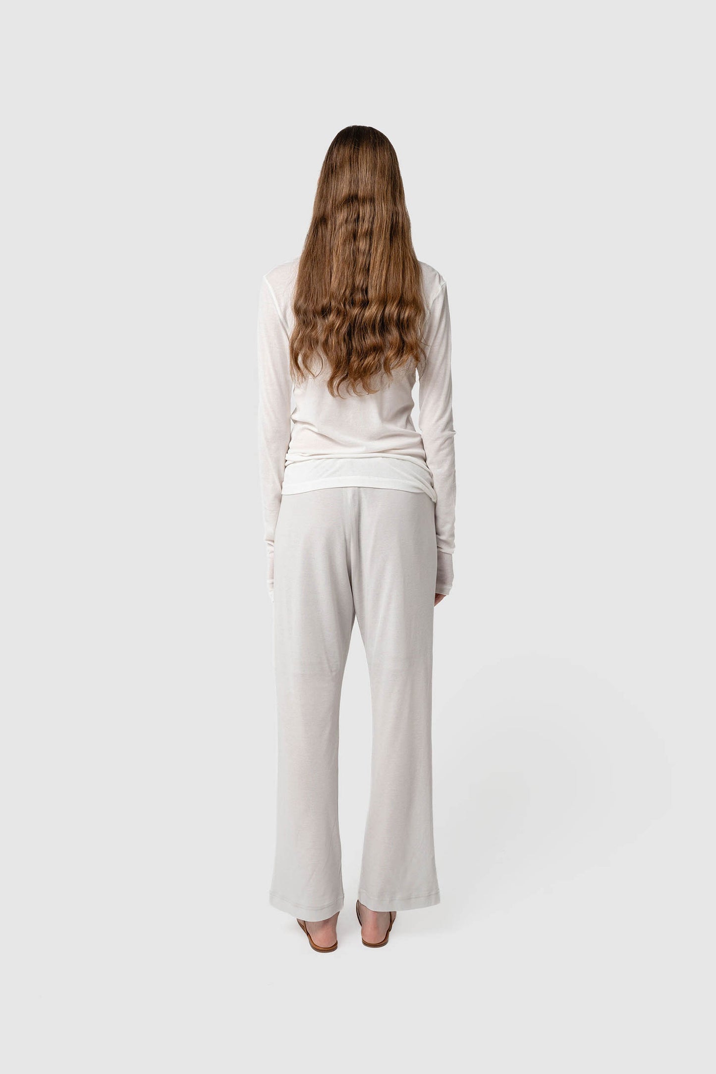 COTTON SHEER RIB L/S T-SHIRT