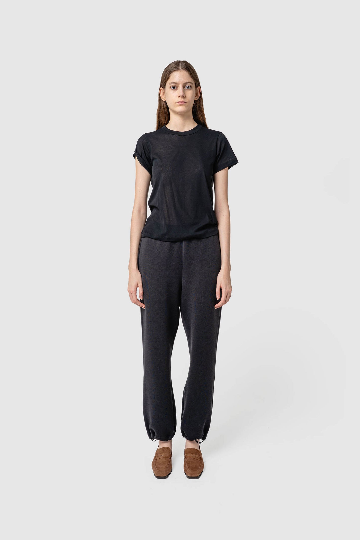 SHEER TRIMMING T-SHIRT