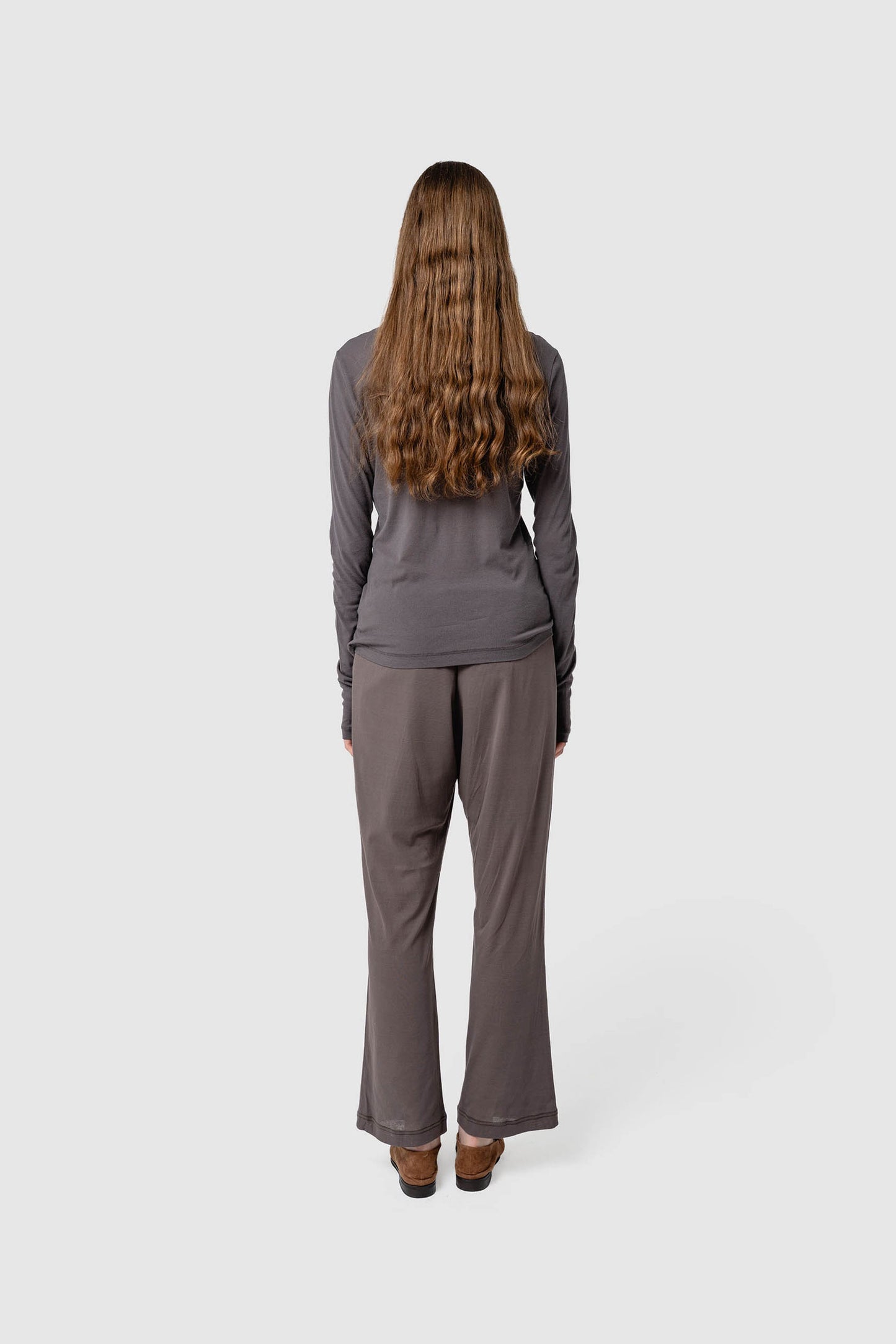 COTTON SHEER RIB L/S T-SHIRT