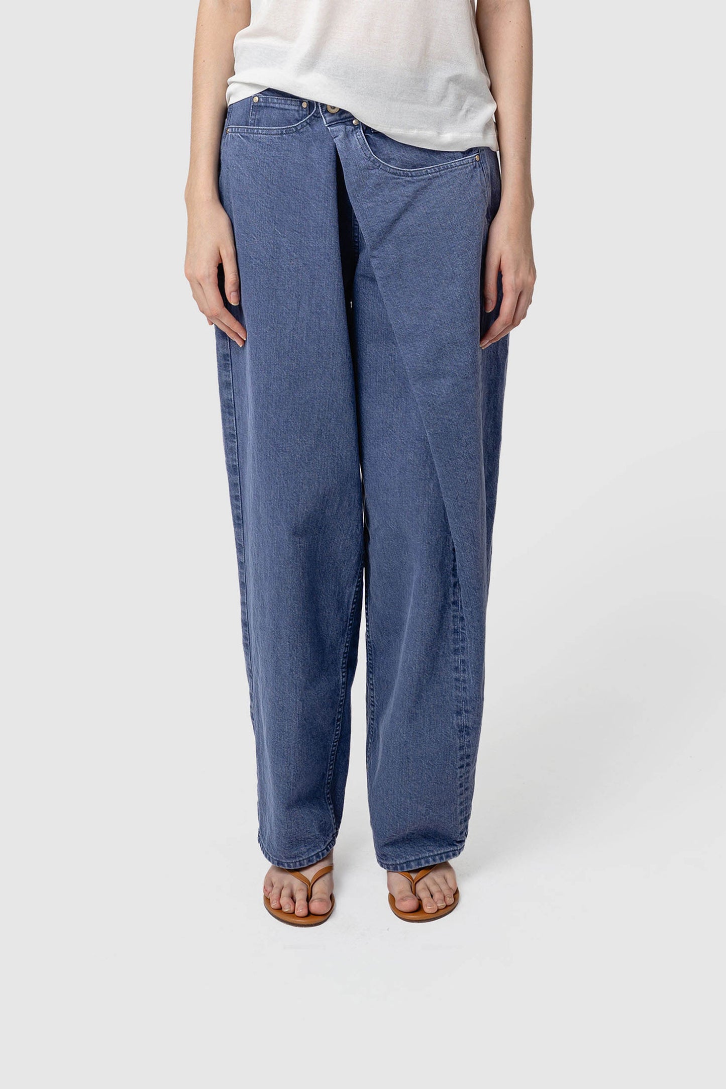 WRAPPED DENIM JEANS