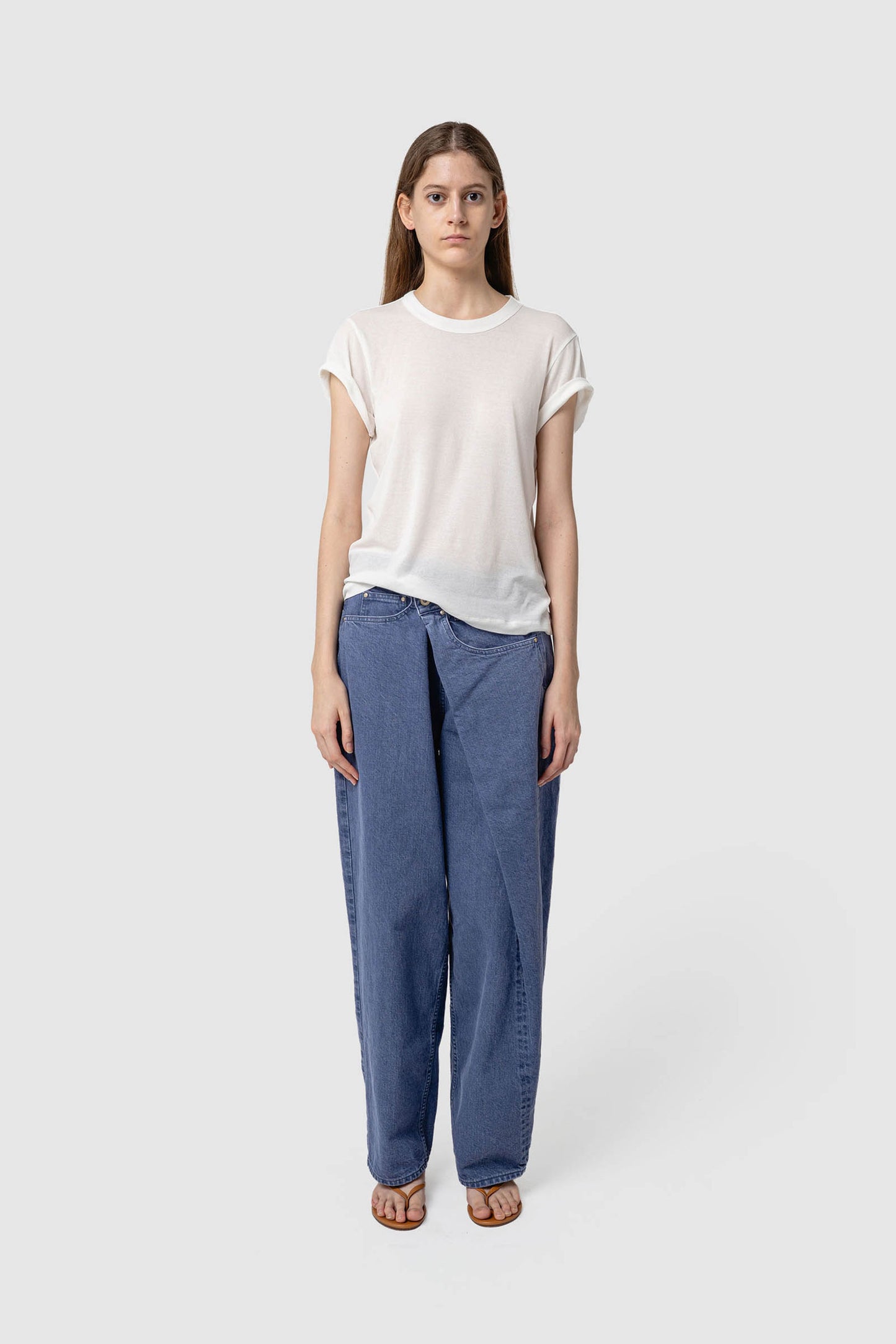 WRAPPED DENIM JEANS