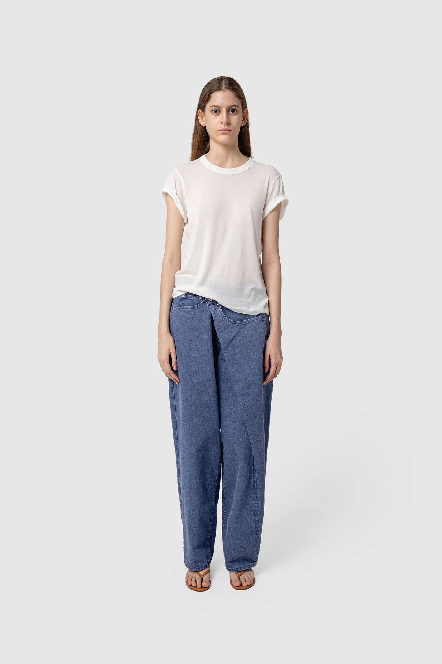 COTTON SHEER RIB T-SHIRT