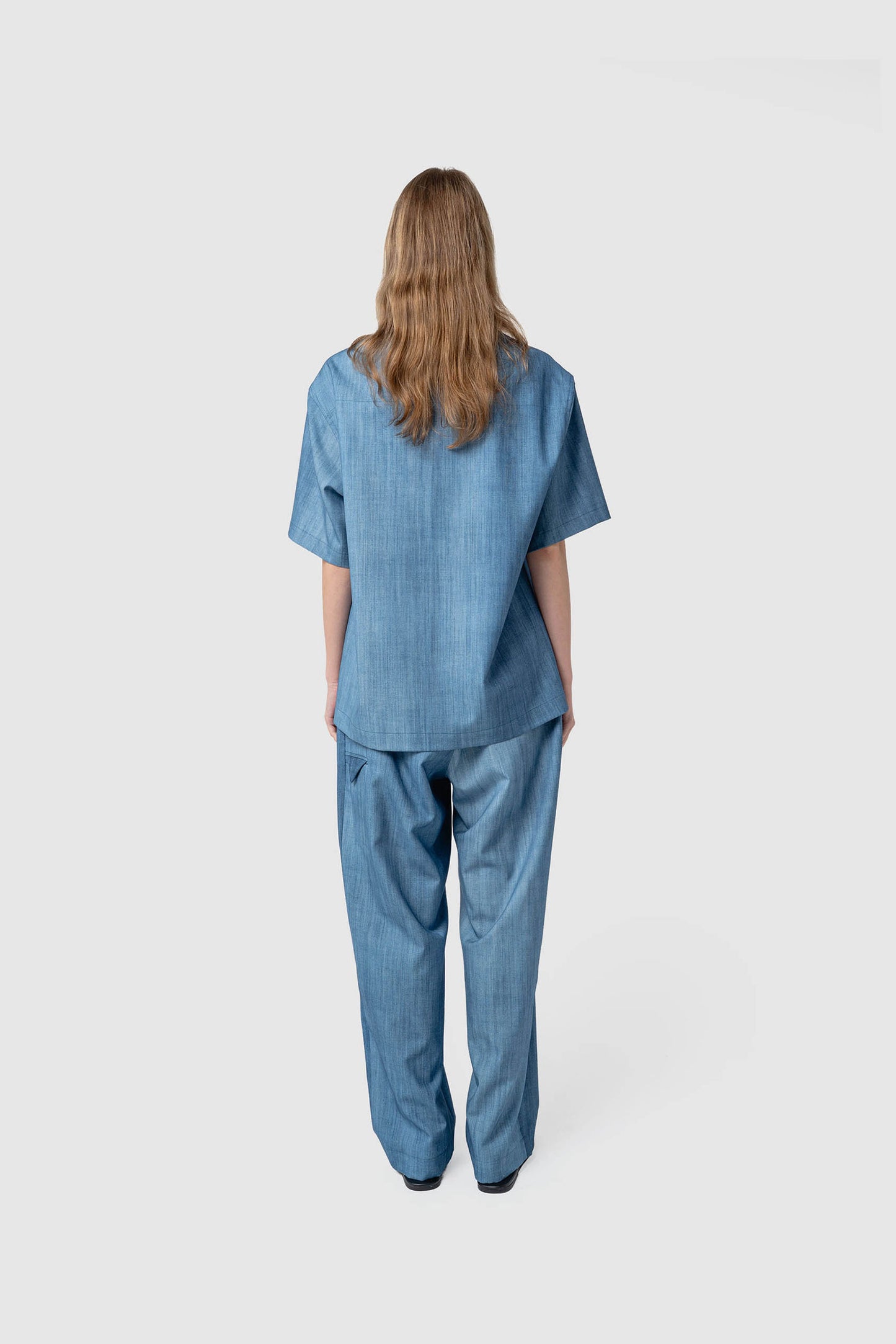 GRADATION WOOL S/S SHIRT