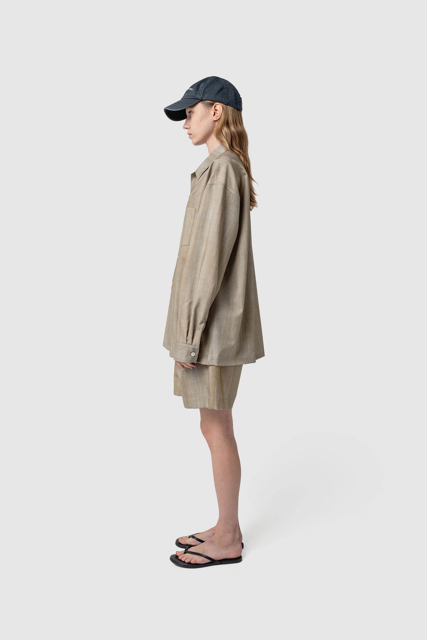 GRADATION WOOL SHORTS
