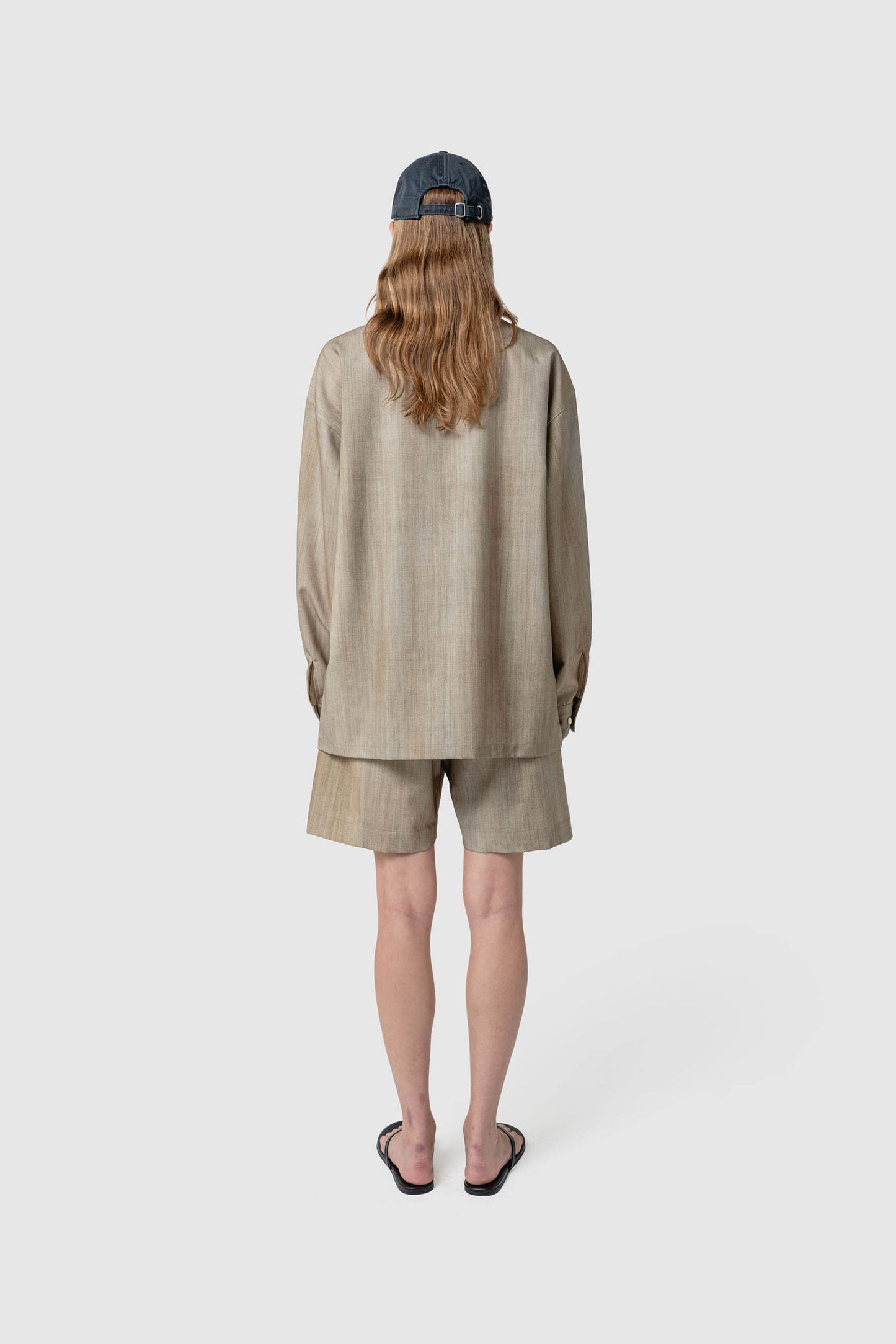 GRADATION WOOL SHORTS