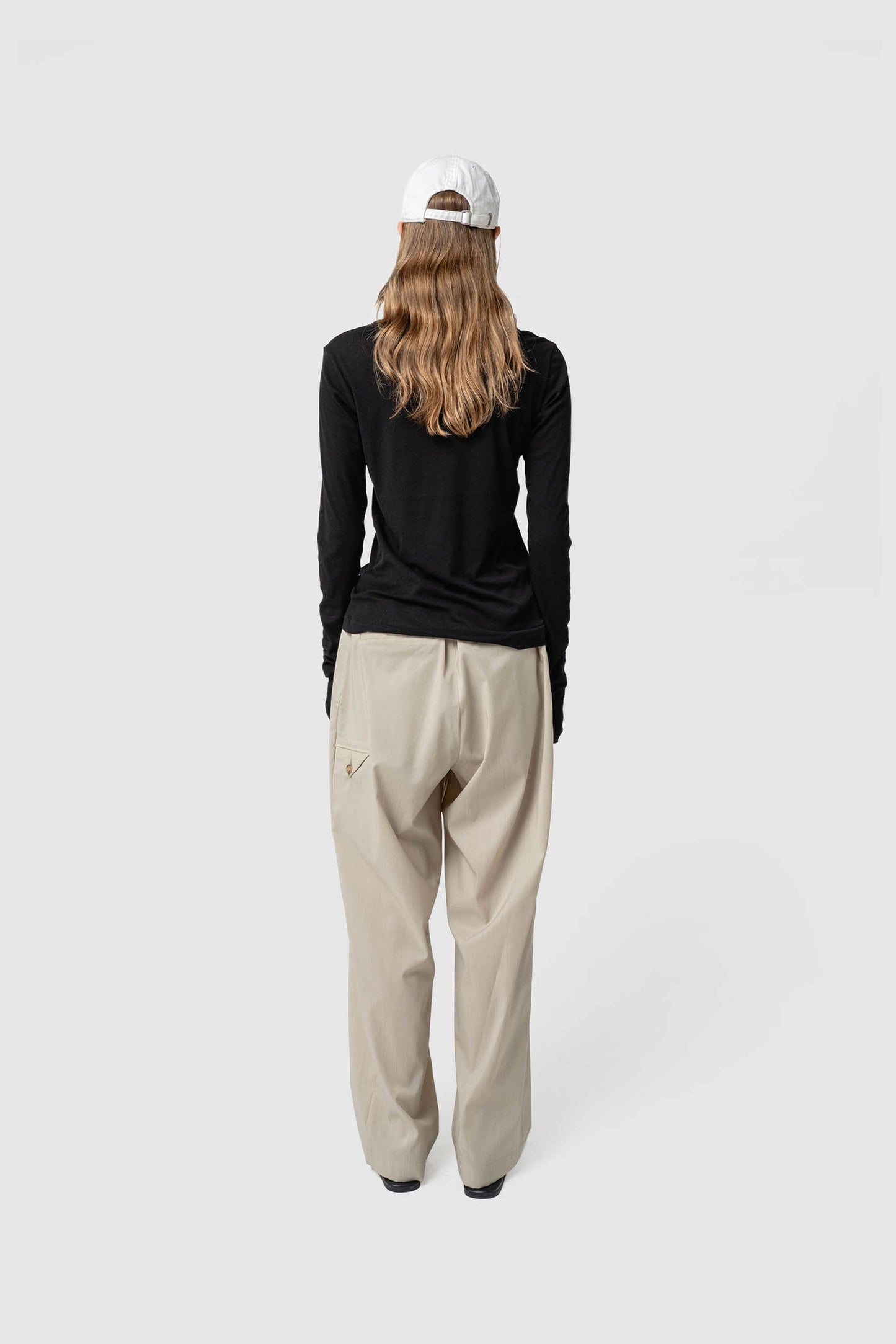COTTON SHEER RIB L/S T-SHIRT